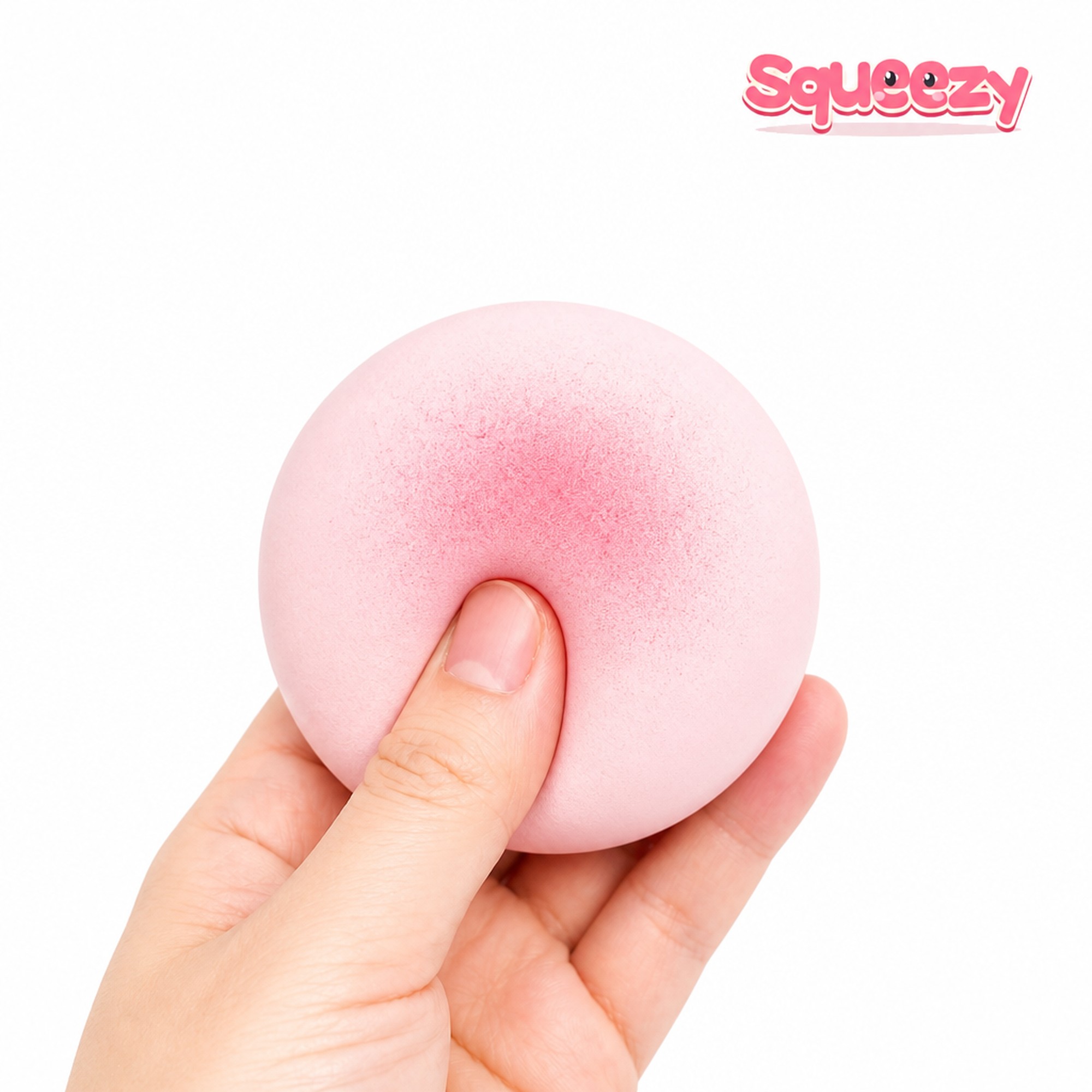 Blush Bao being squeezed