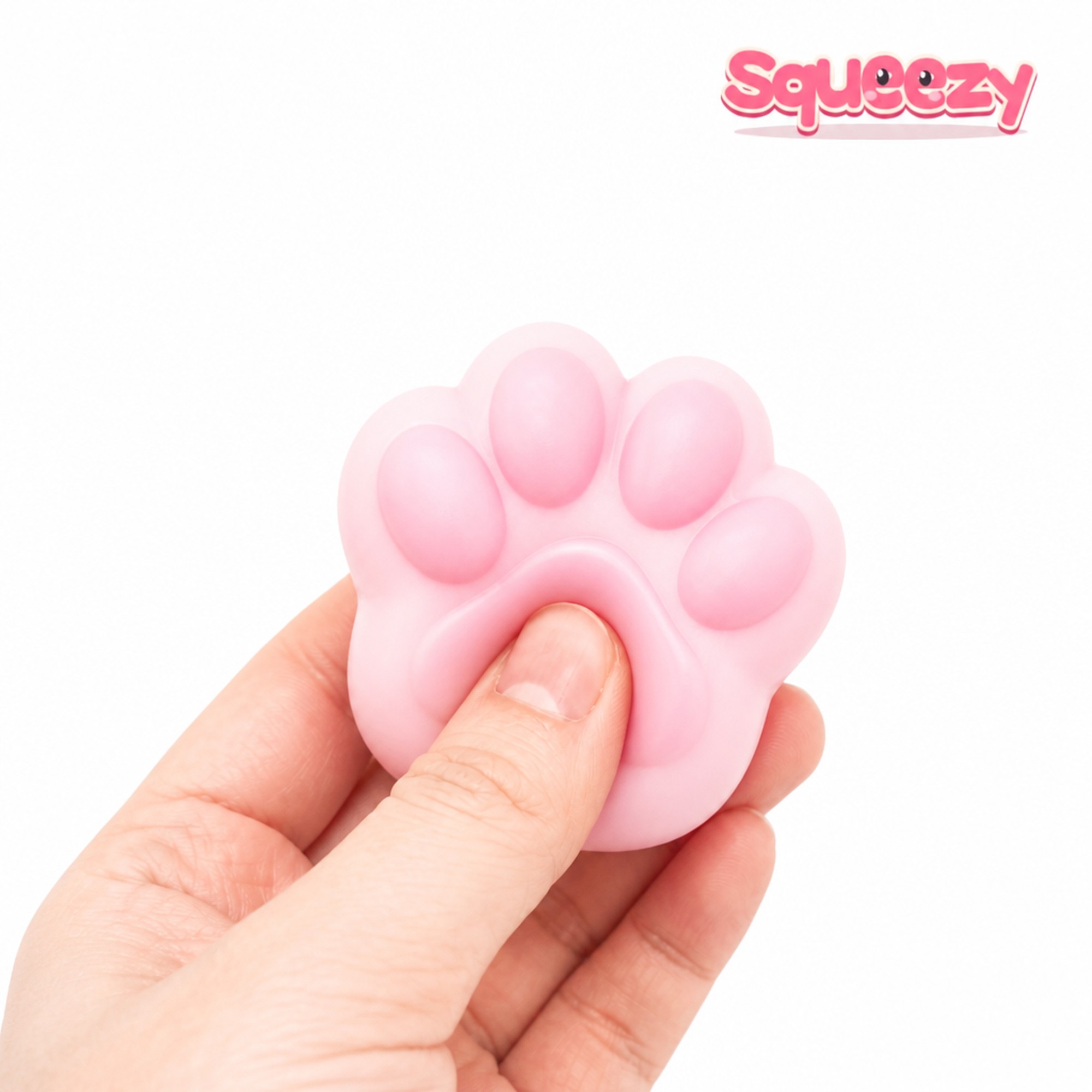 Pink Cat Paw being squeezed