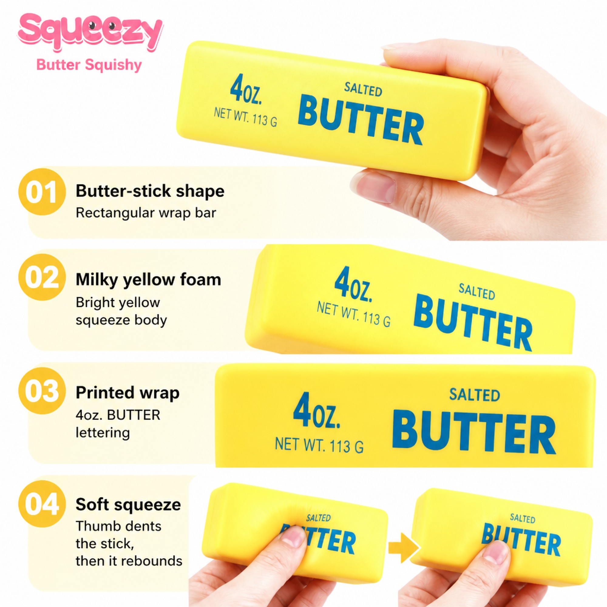 Yellow Butter Stick features