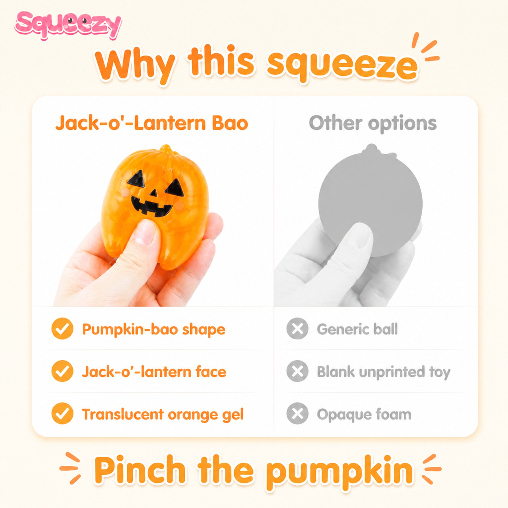 Jack-o'-Lantern Bao compared with other options