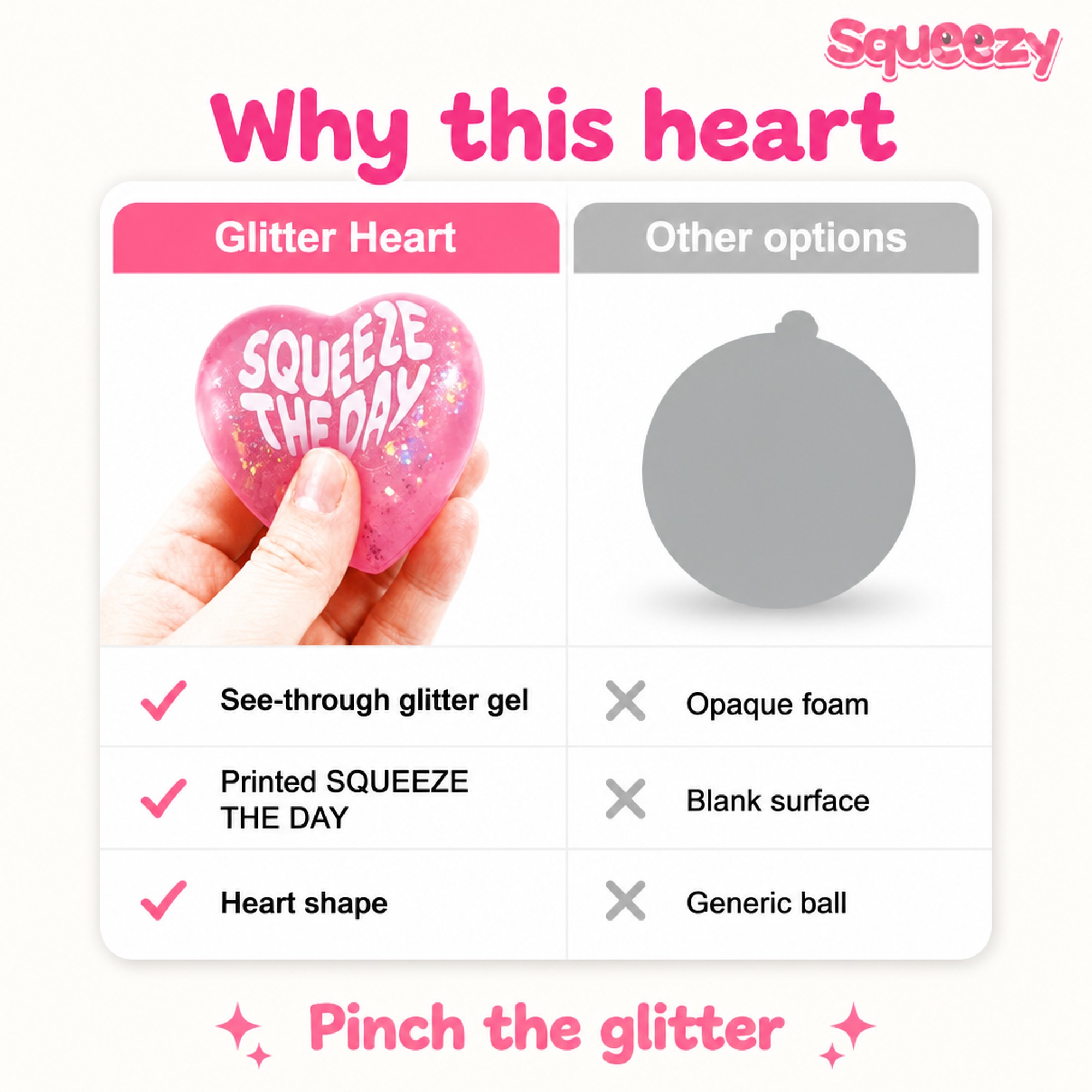 Glitter Heart compared with other options