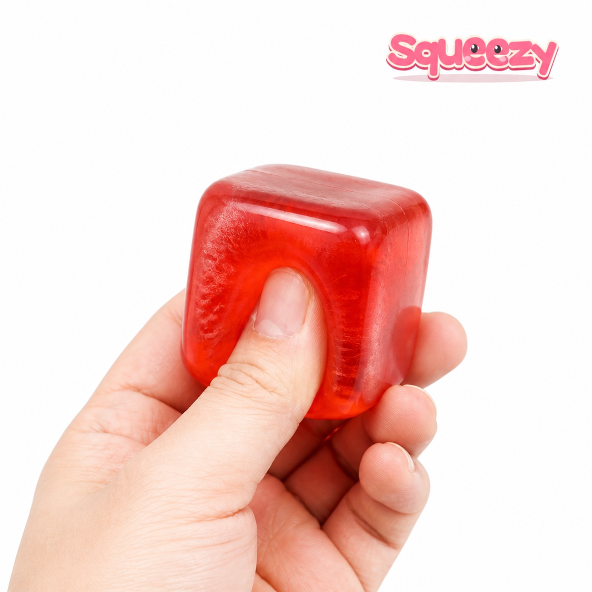 Ice Cube being squeezed