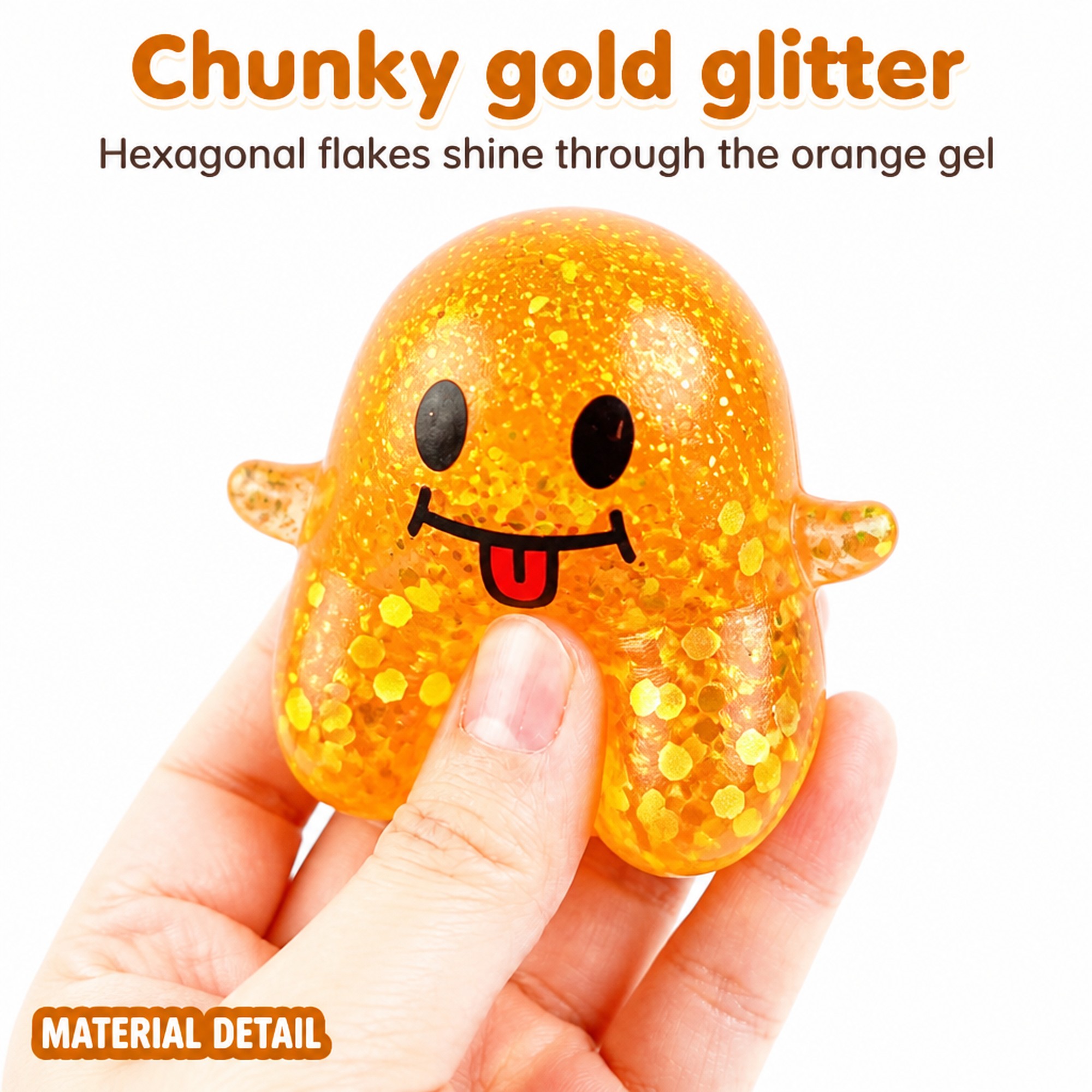 Glitter Ghost squeeze and glitter