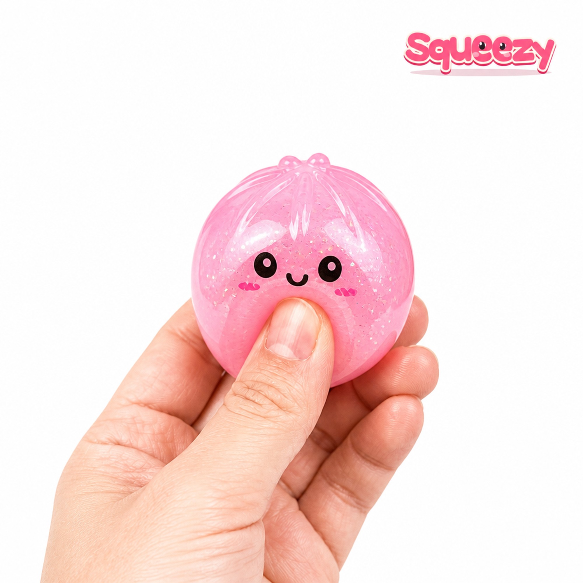 Sugar Bao being squeezed