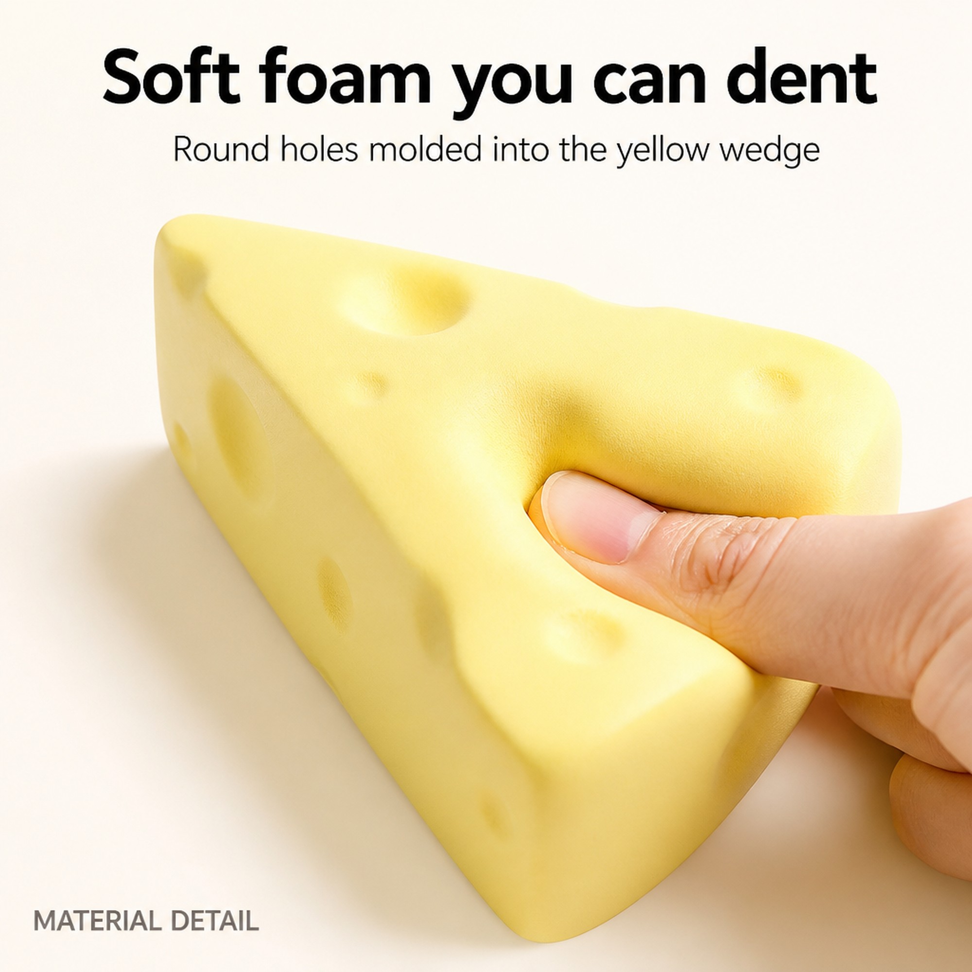 Swiss Cheese Wedge foam squeeze