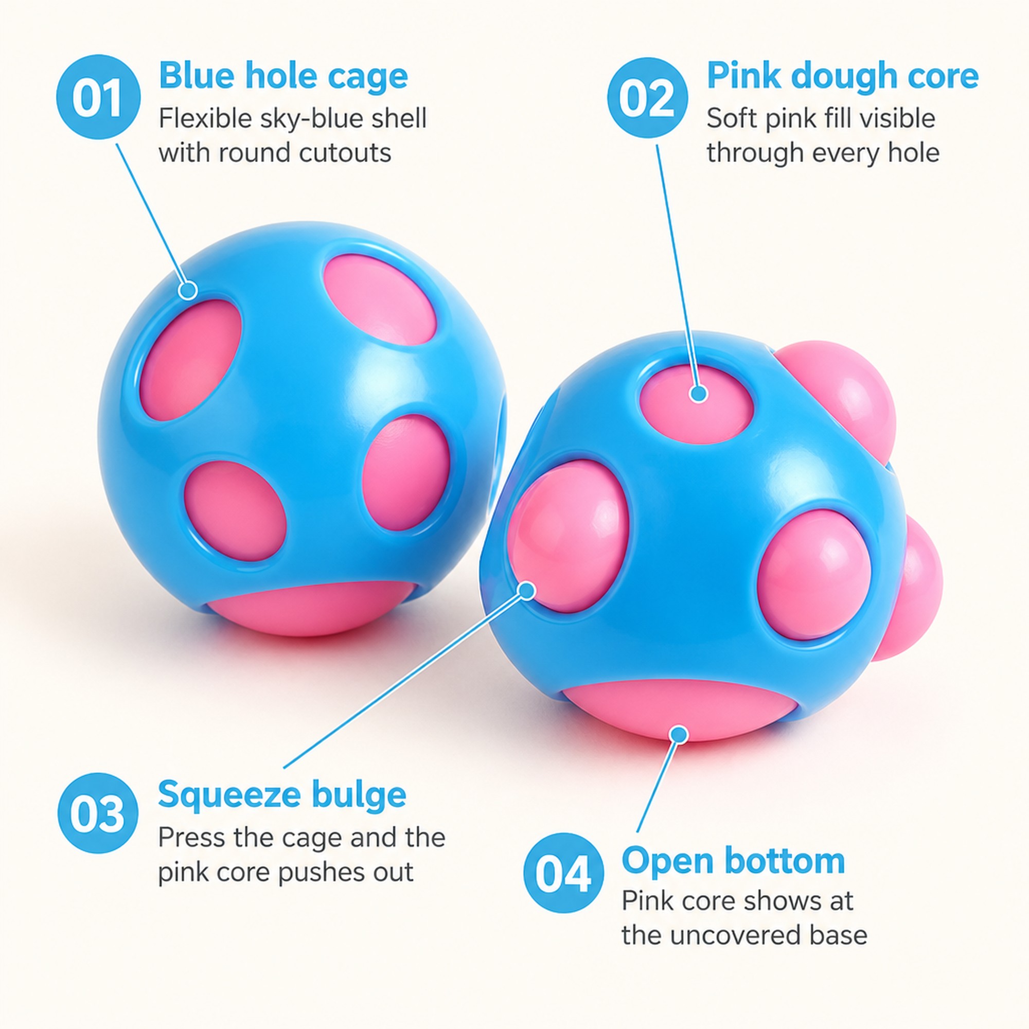 Hole Dough Ball features
