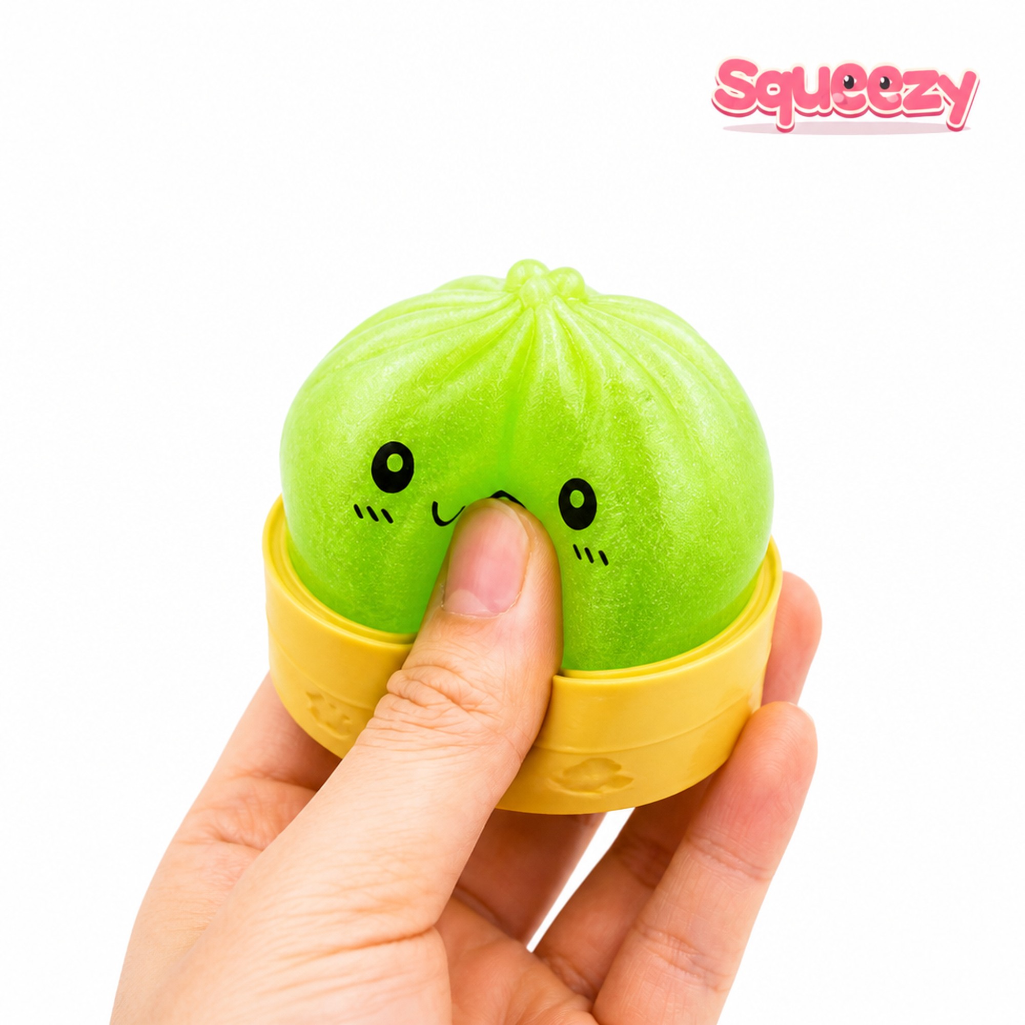 Glow Bao being squeezed