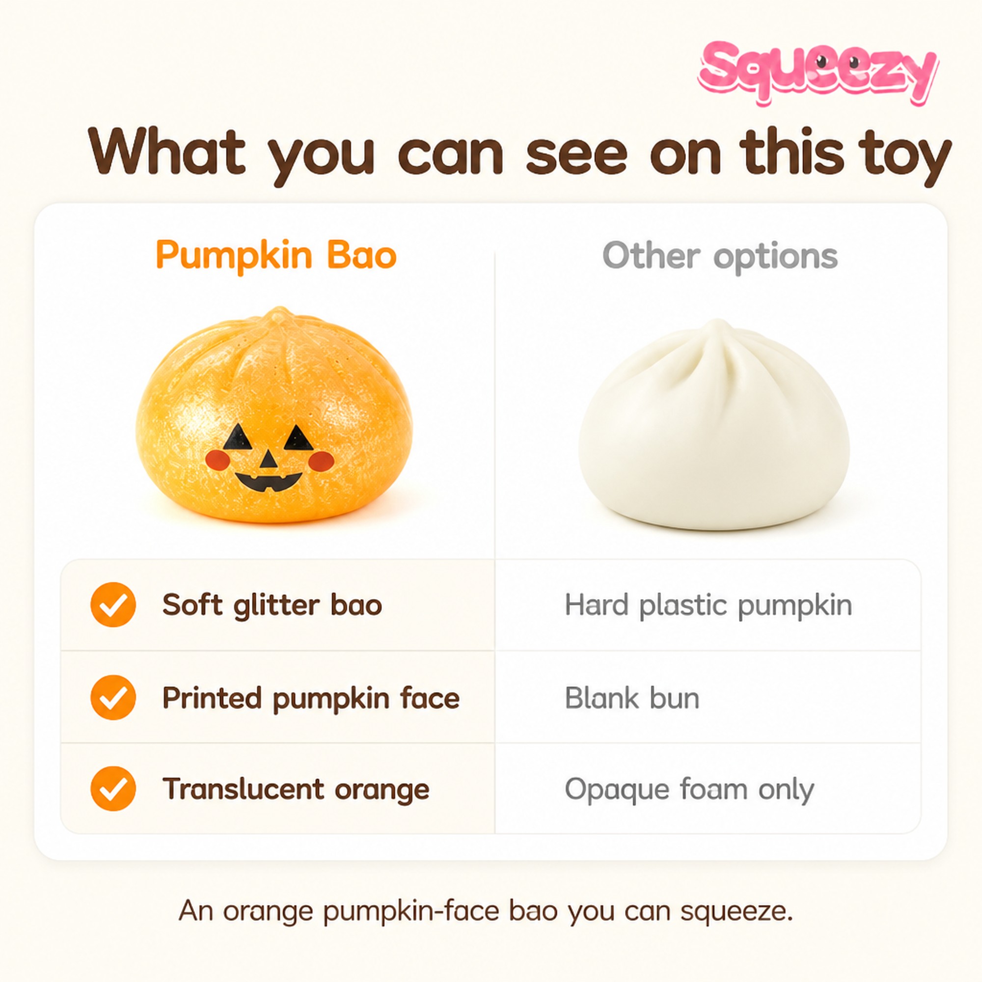 Pumpkin Bao compared with other options