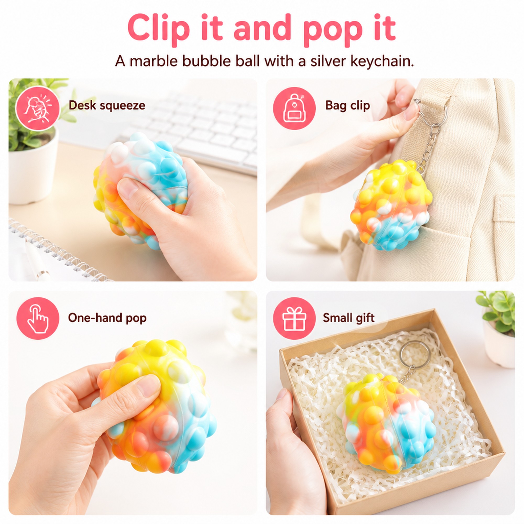 Bubble Pop Keychain use occasions