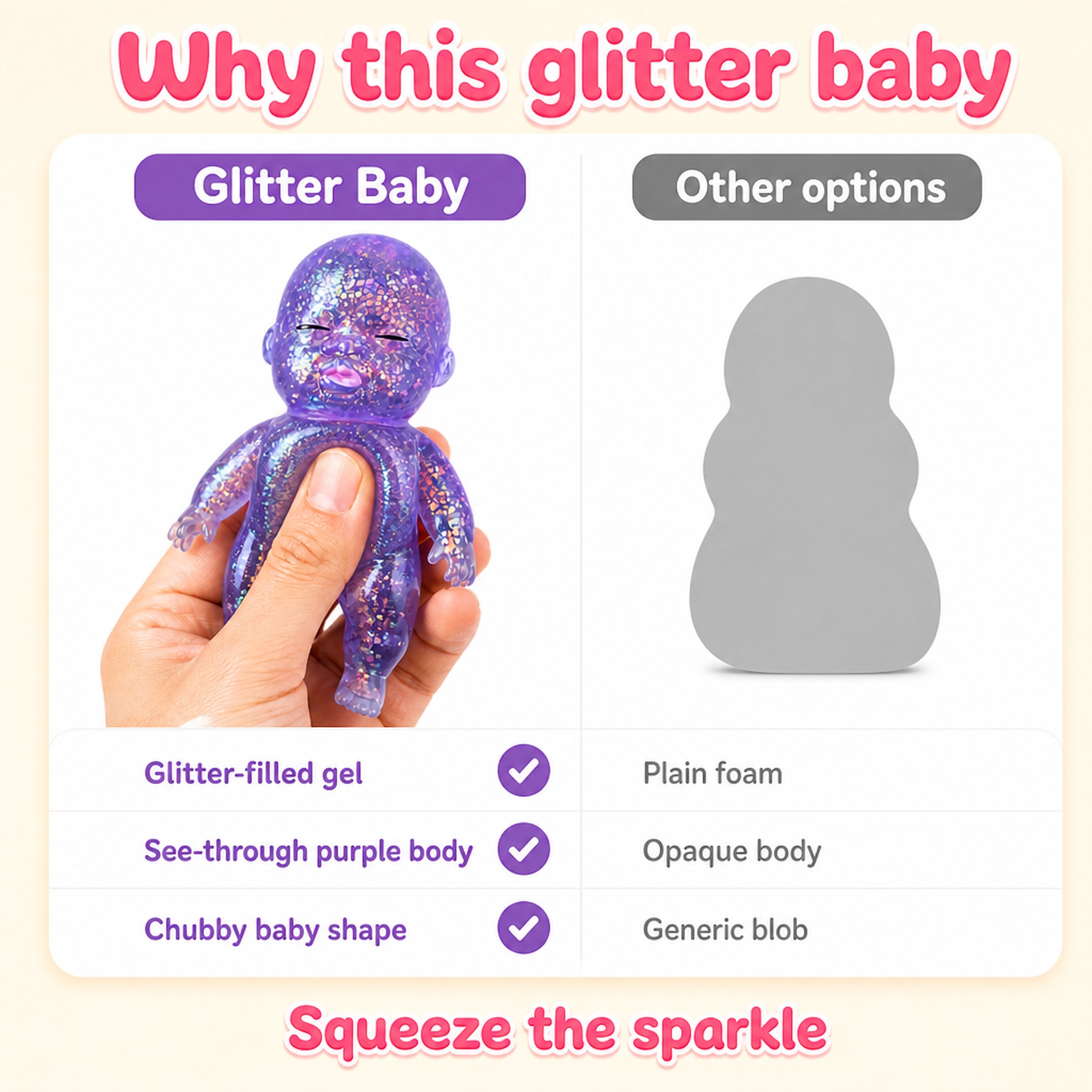 Glitter Baby compared with other options