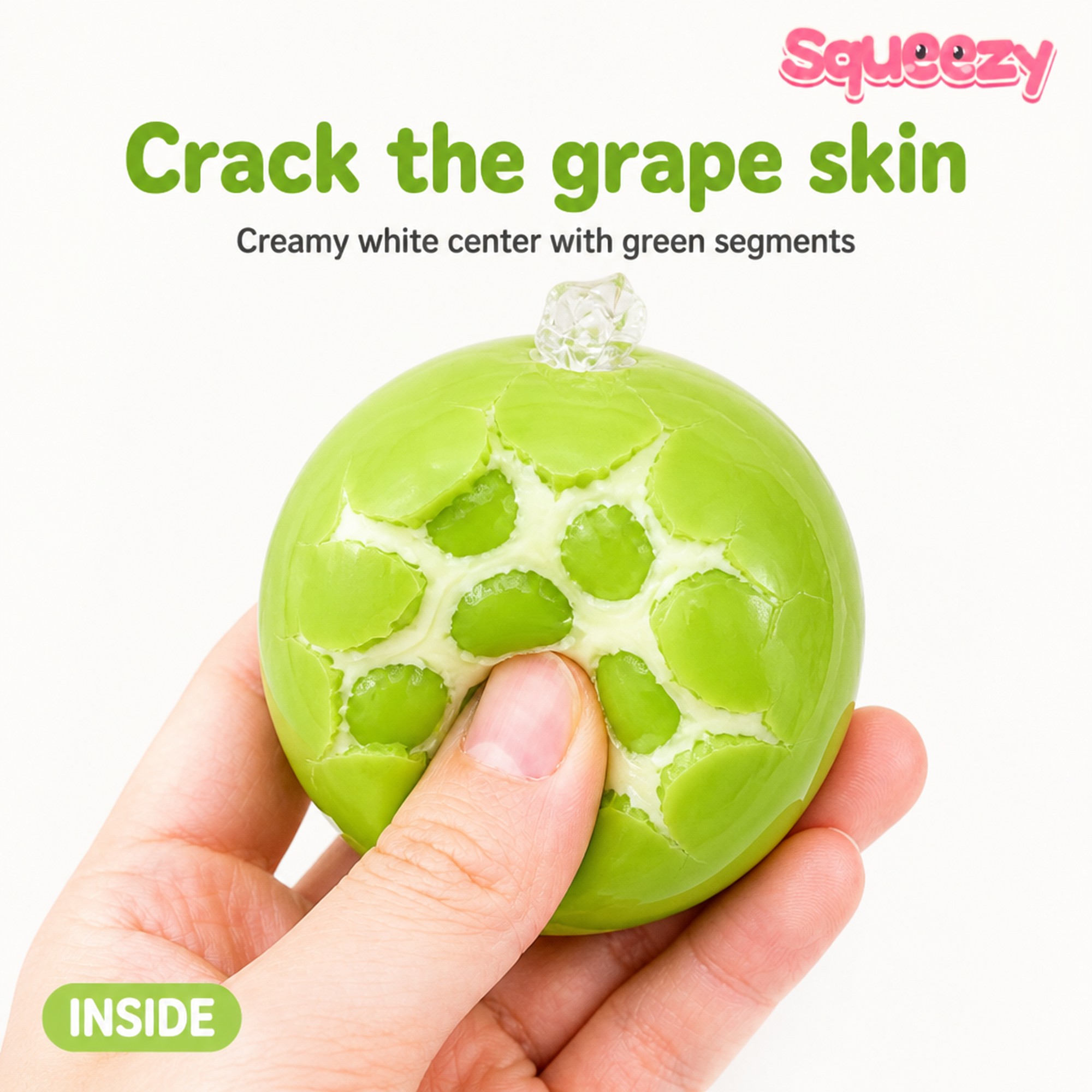 Crispy Green Grape cracked center
