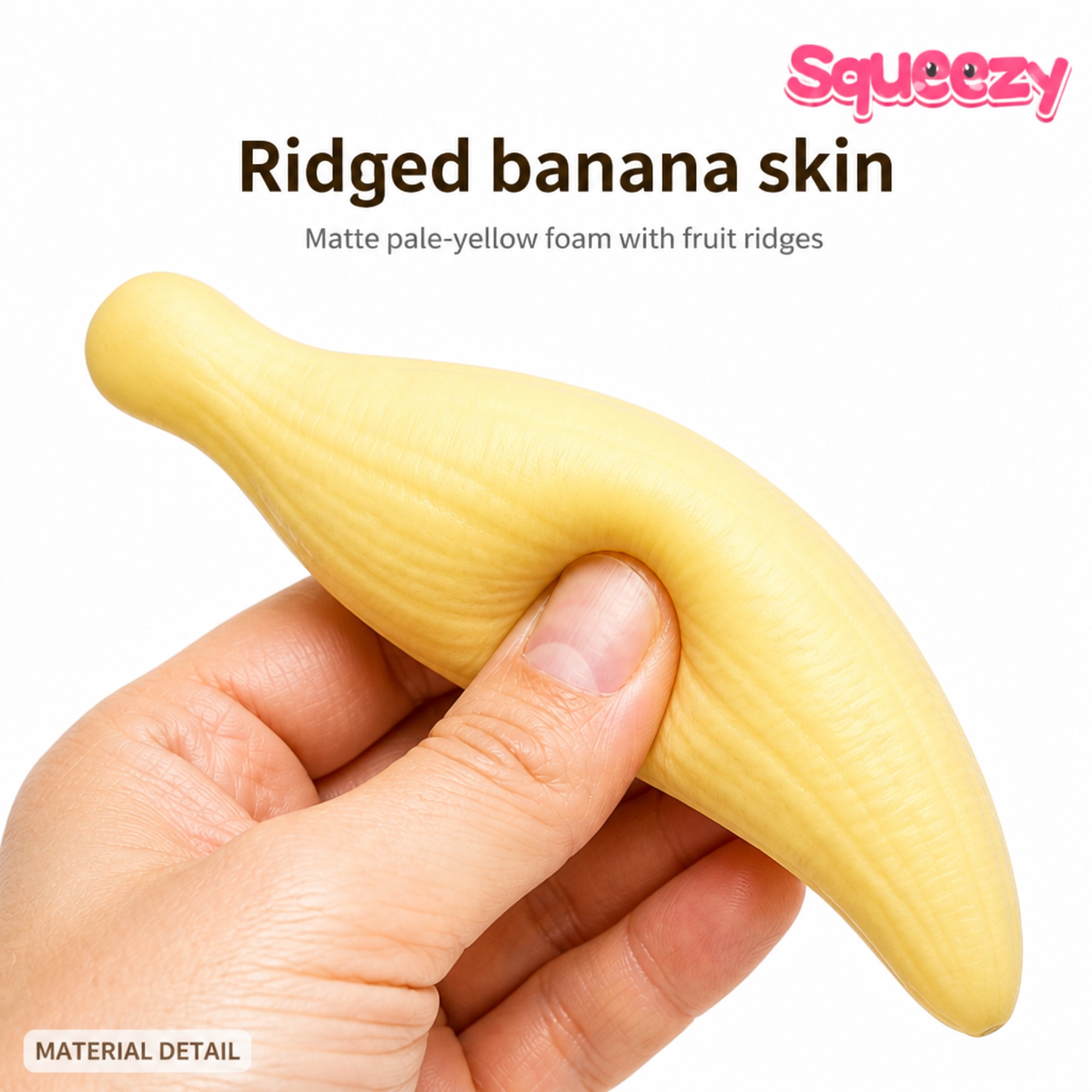 Pale Banana ridged skin