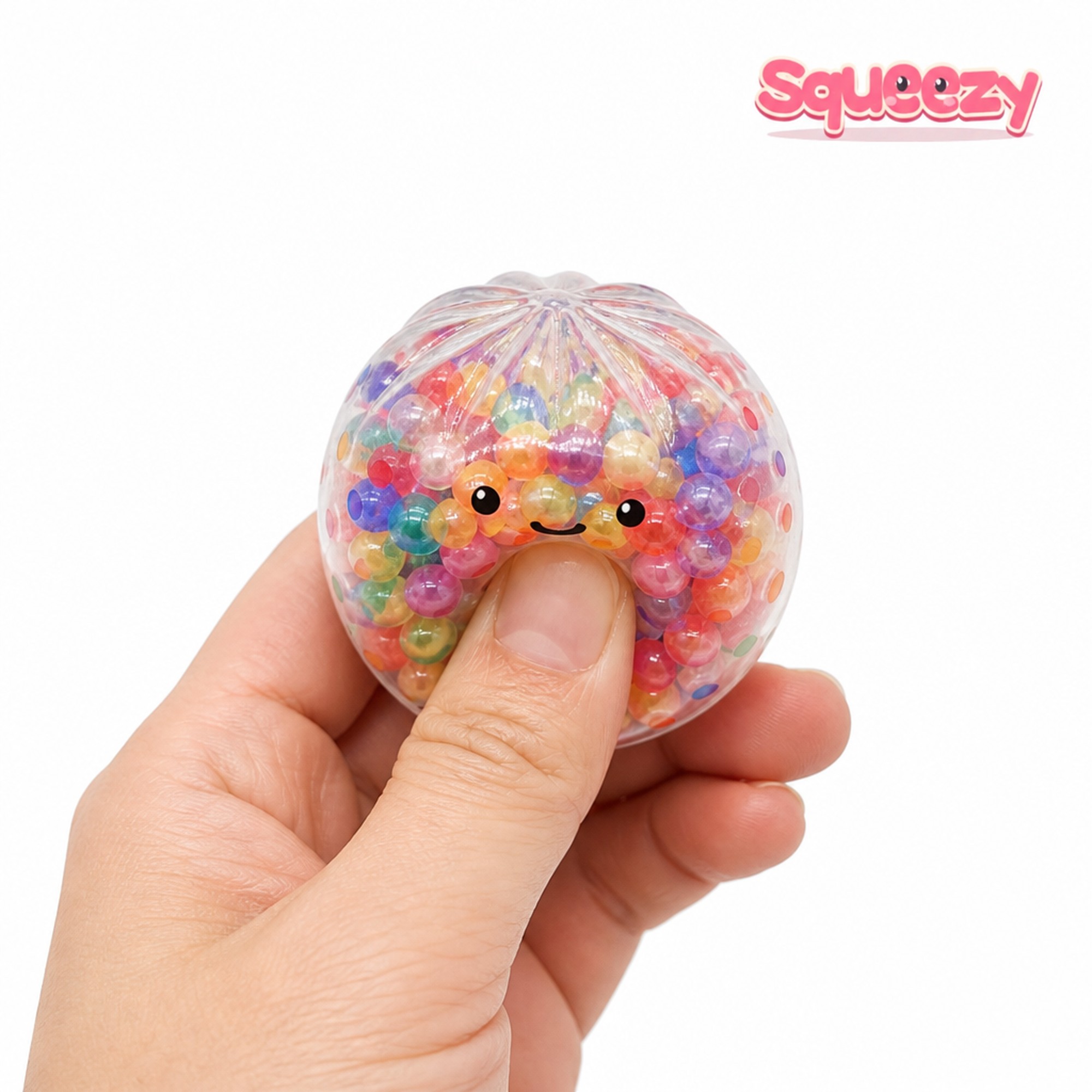 Bead Dumpling being squeezed