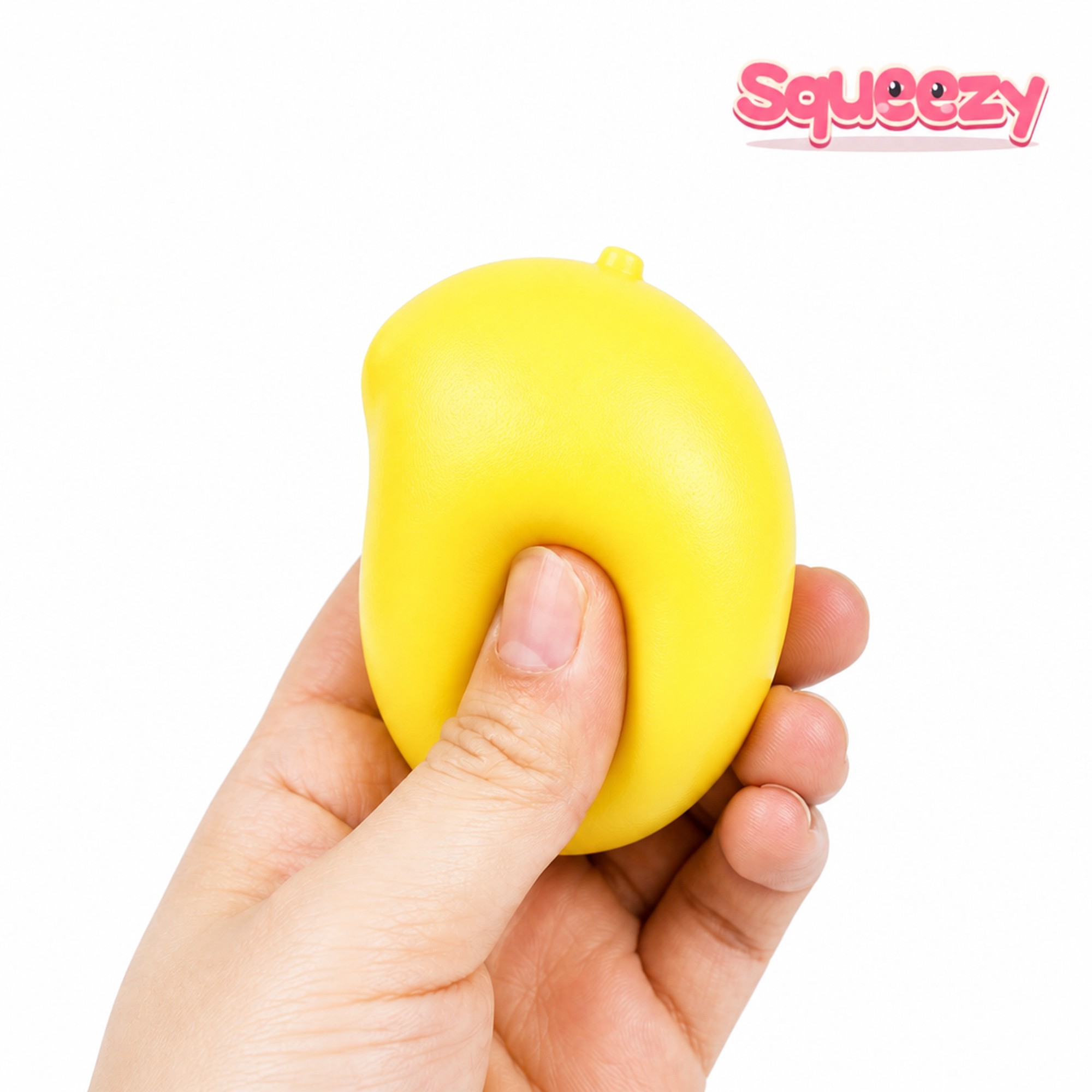 Sunny Mango being squeezed