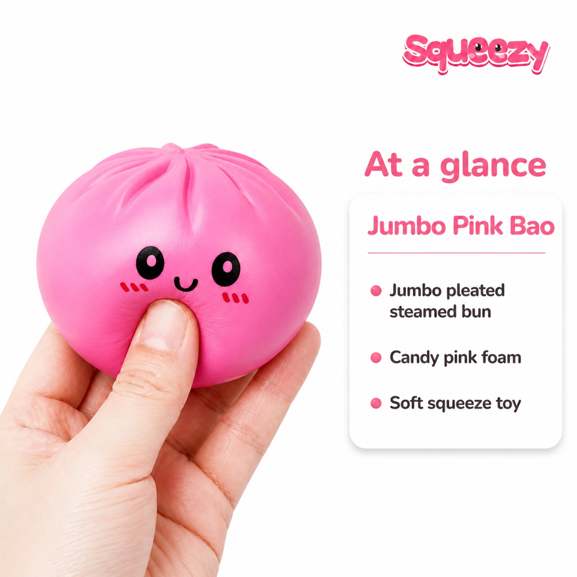 Jumbo Pink Bao at a glance