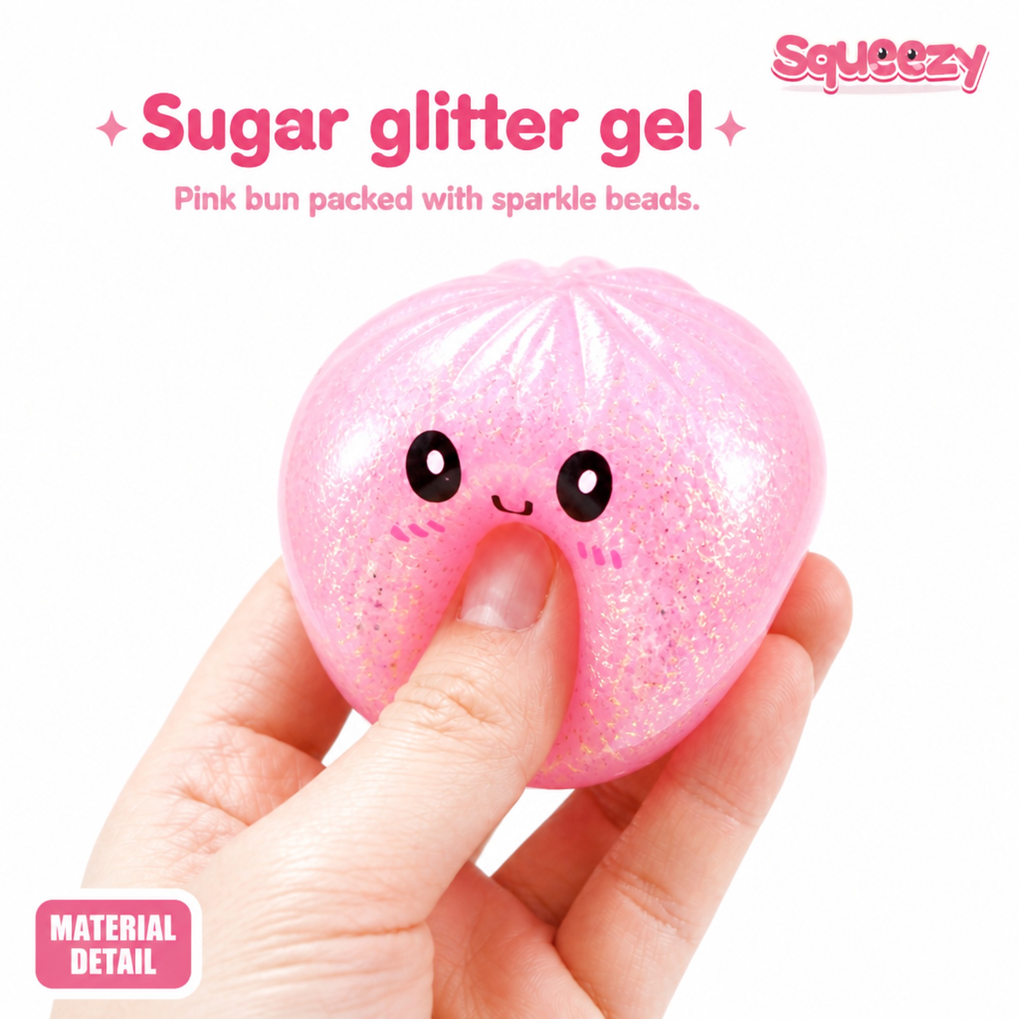 Pink Sugar Bao glitter gel
