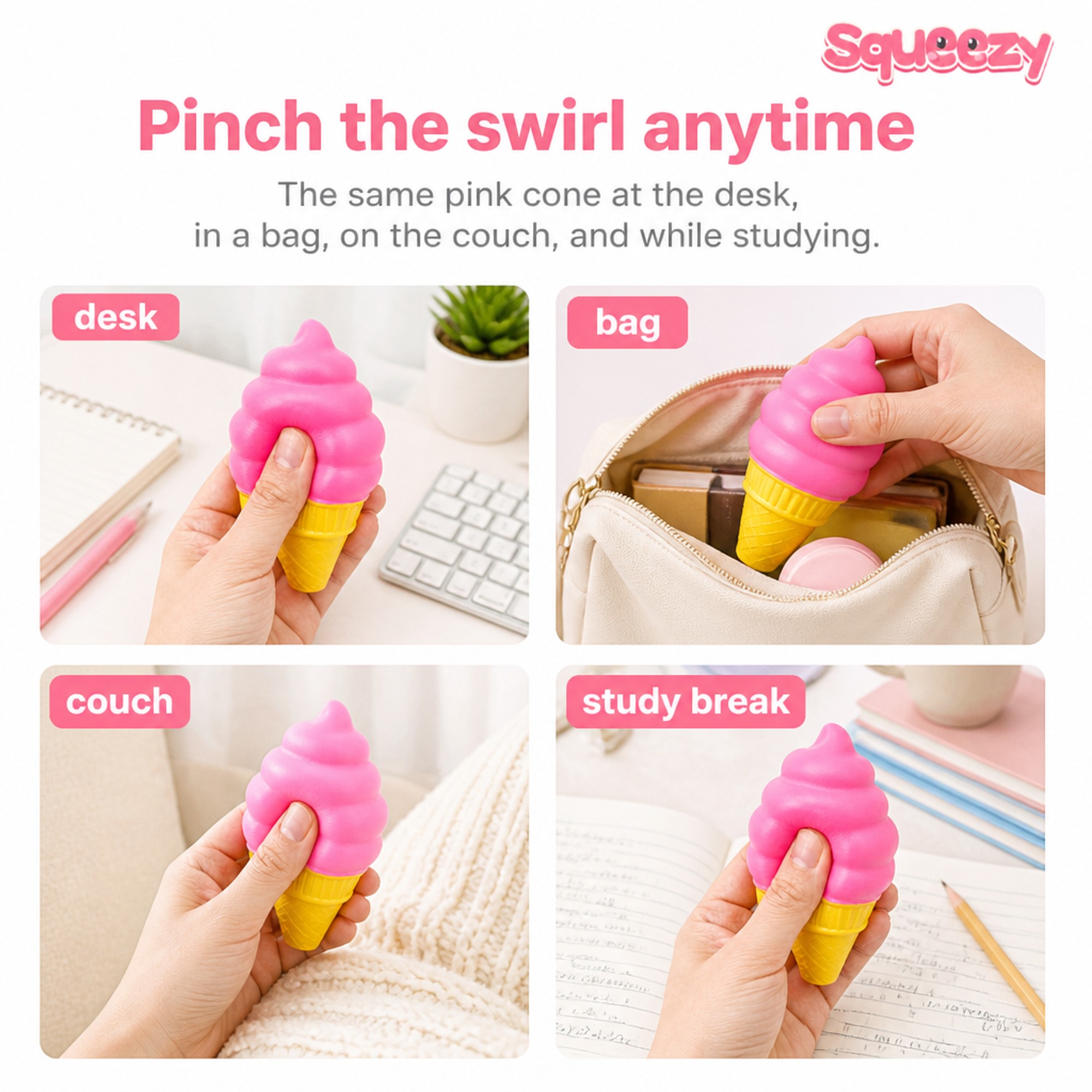 Pink Swirl Cone use occasions