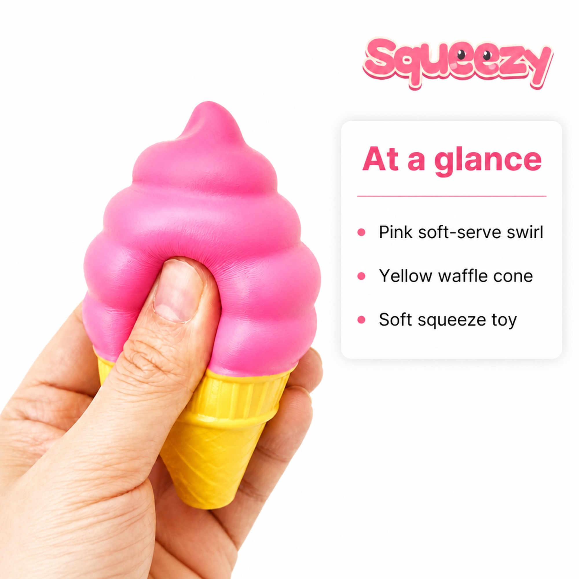 Pink Swirl Cone at a glance