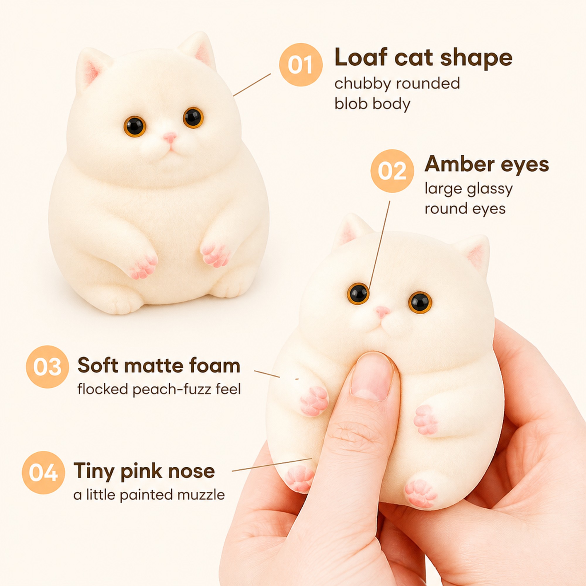 Jumbo Loaf Cat features