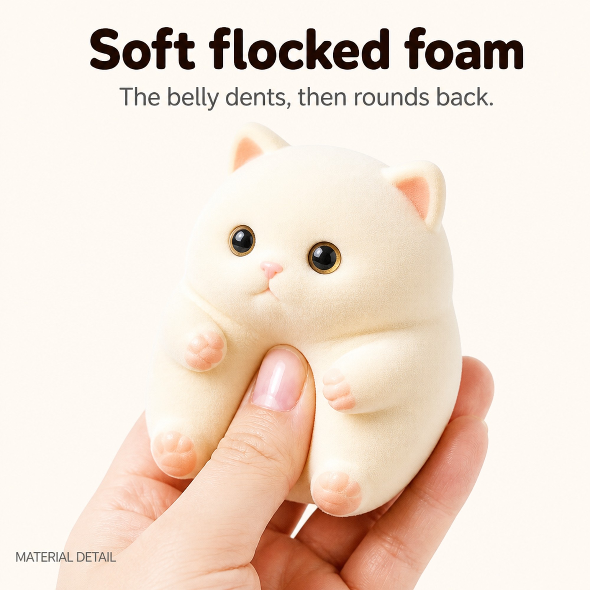 Jumbo Loaf Cat flocked foam