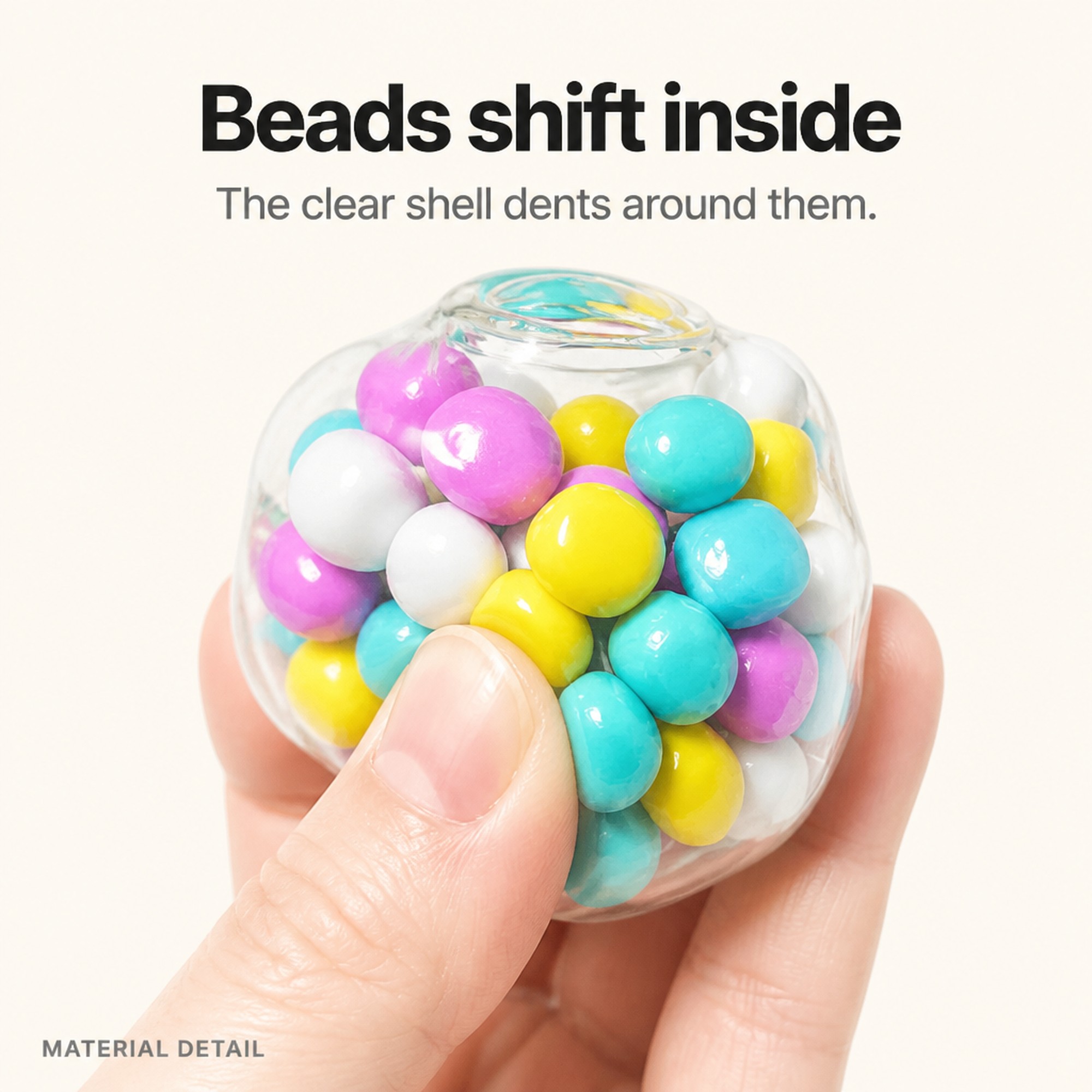 Bead Fidget Ball beads shifting