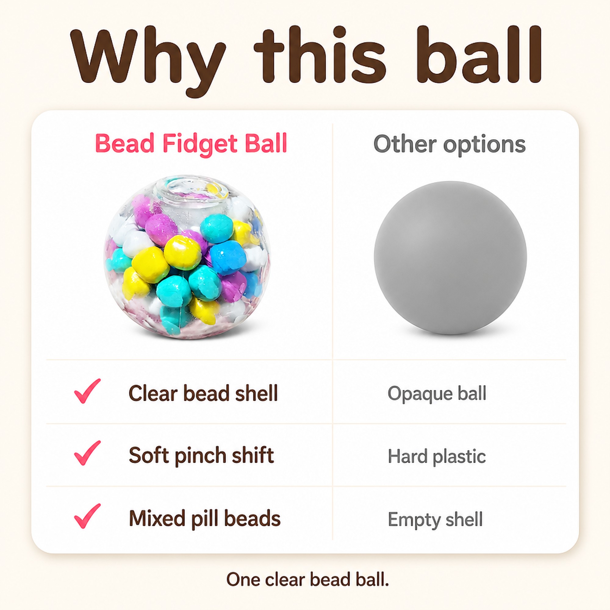 Bead Fidget Ball compared with other options