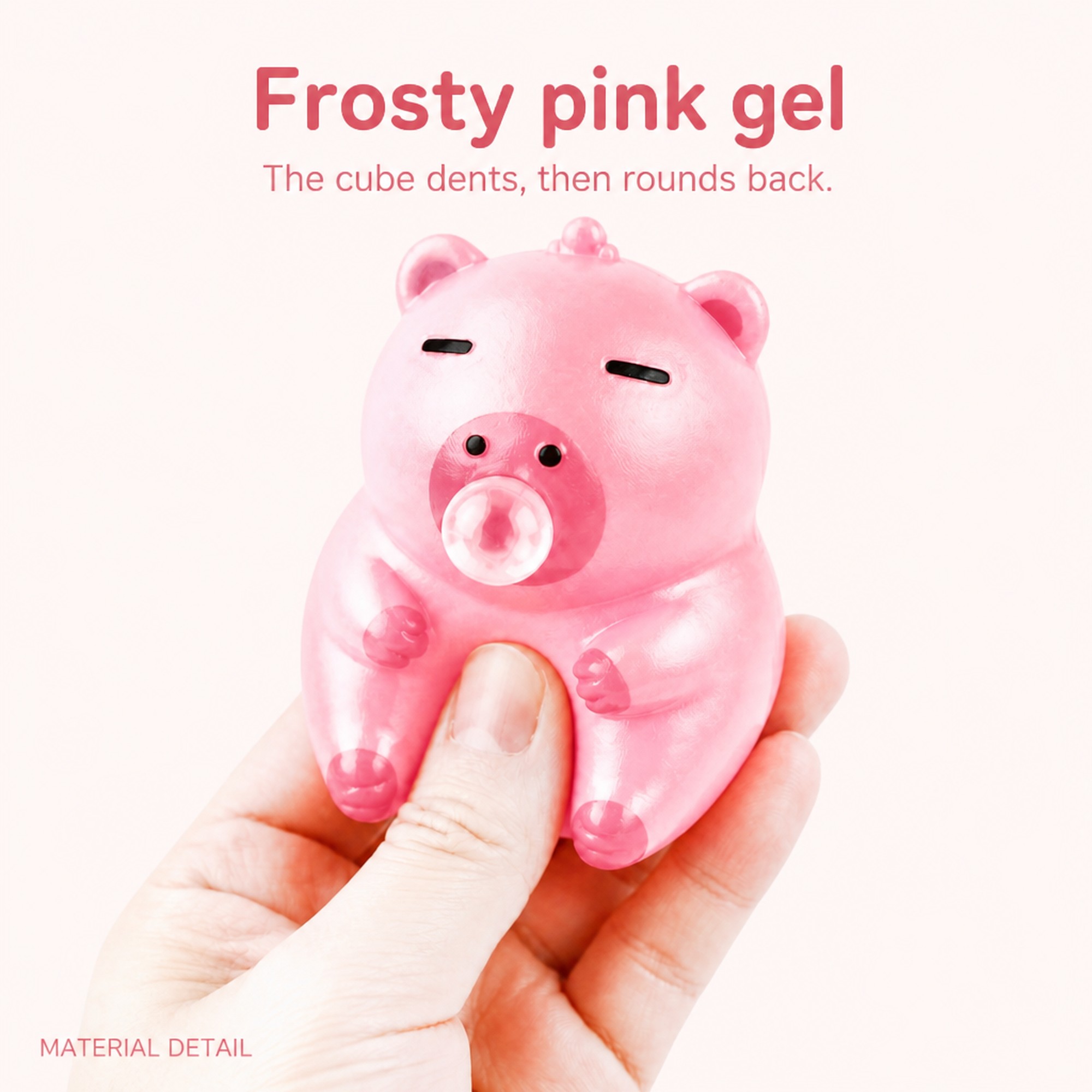 Frosty Pink Cube gel squeeze