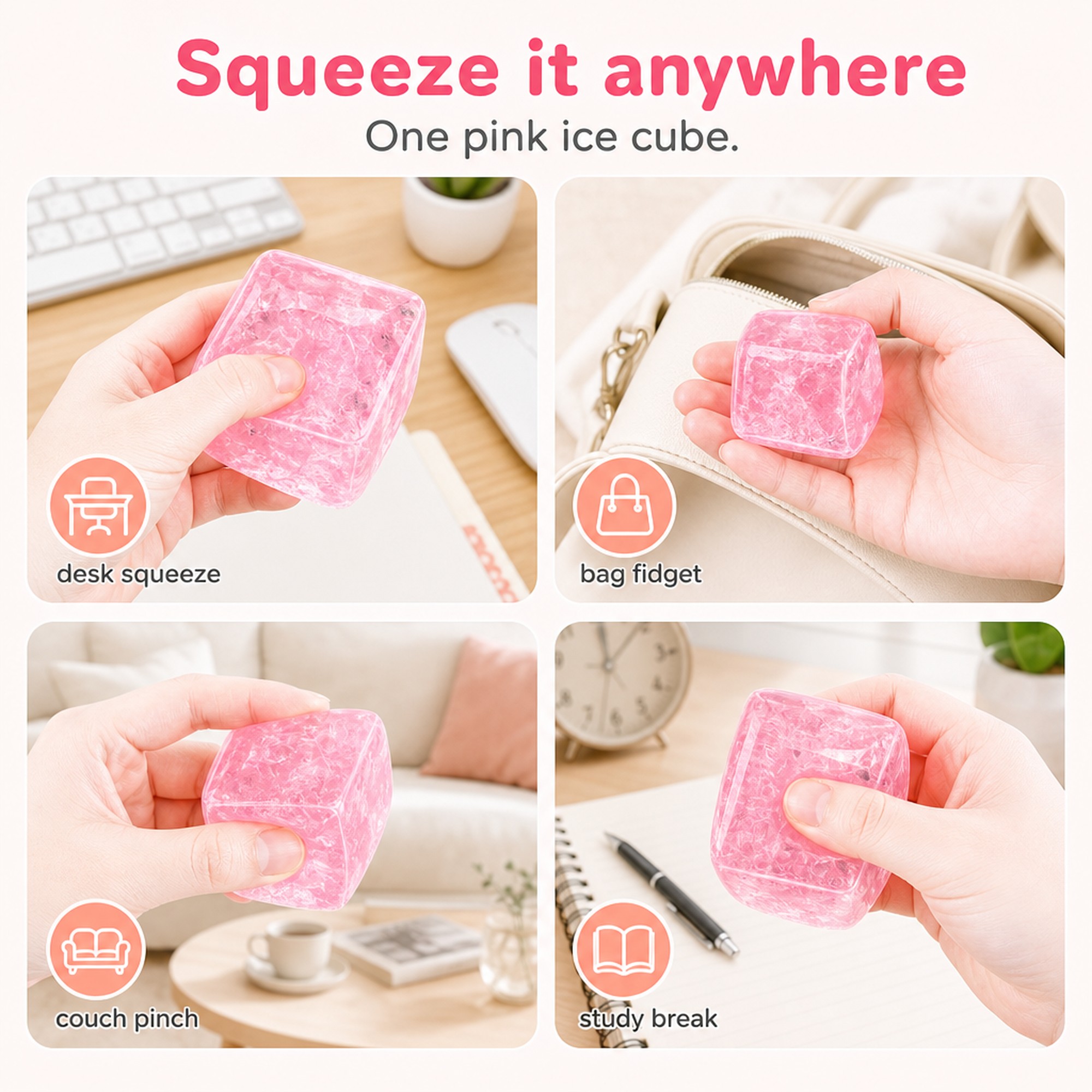 Frosty Pink Cube use occasions