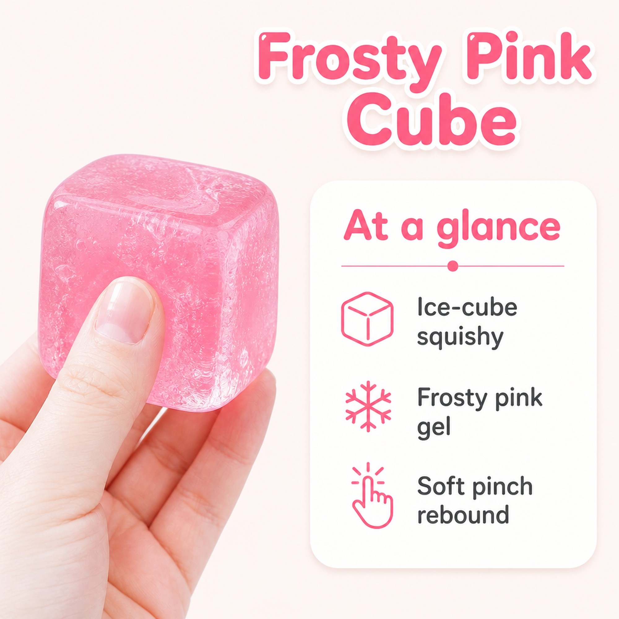 Frosty Pink Cube at a glance