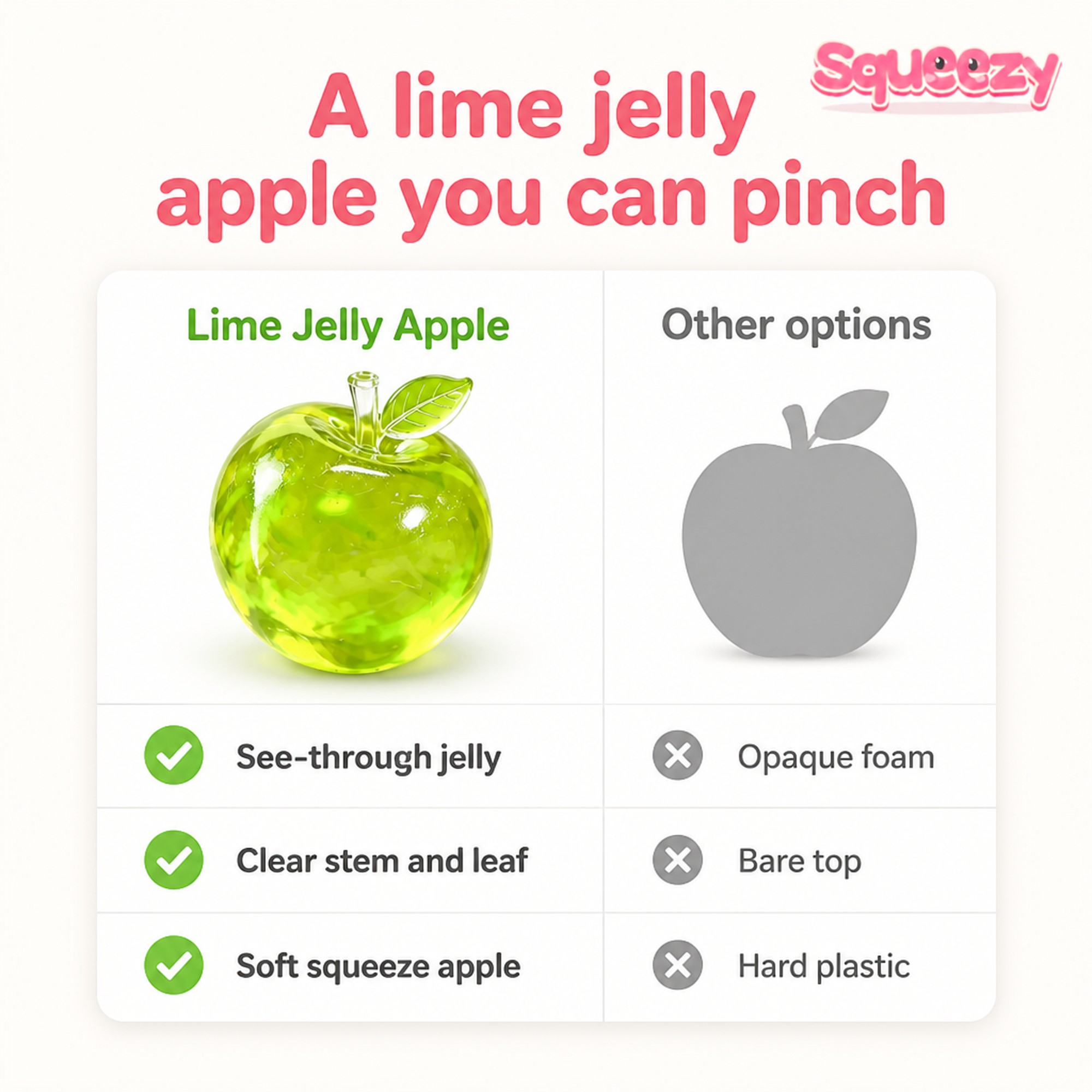 Lime Jelly Apple compared with other options