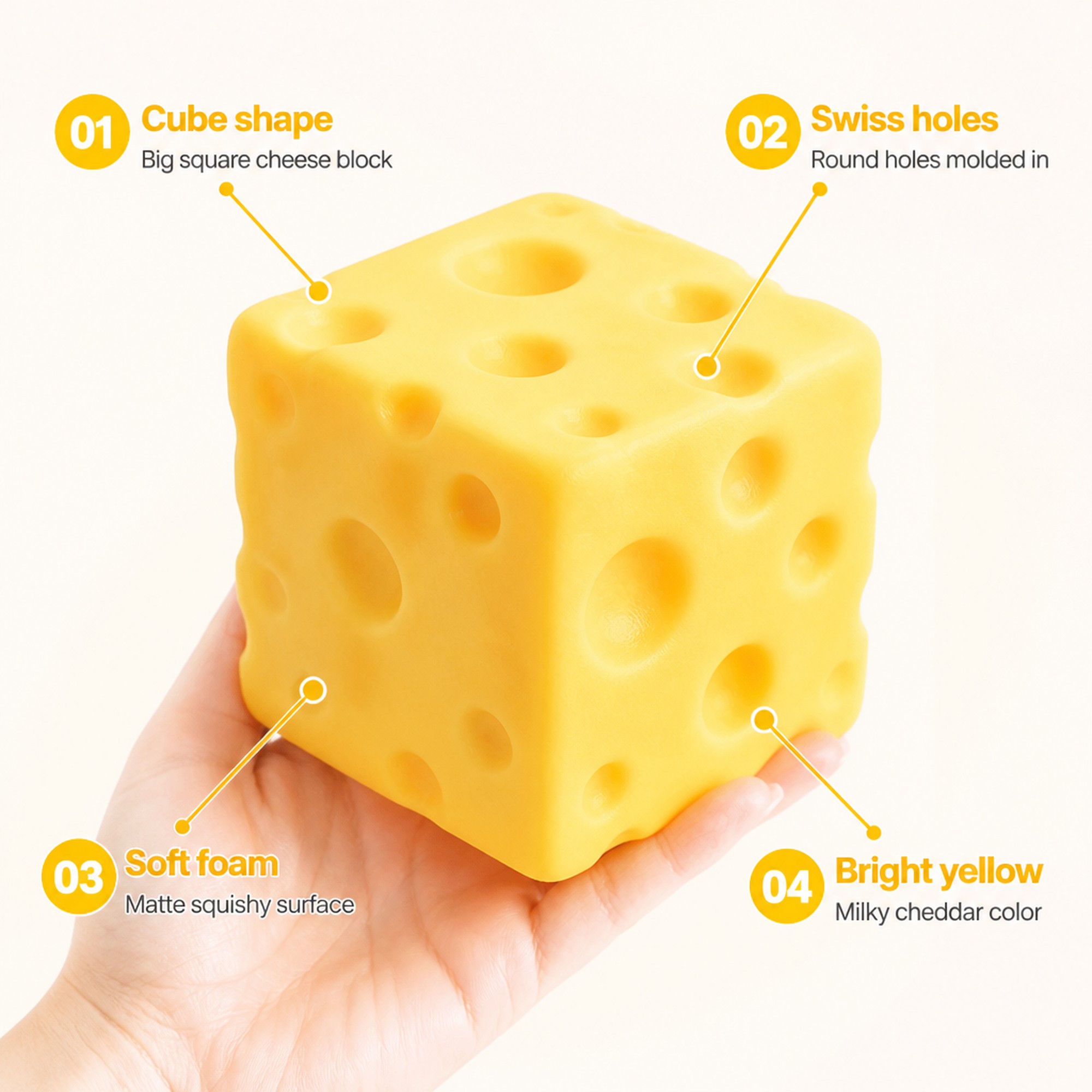 Jumbo Cheese Cube features