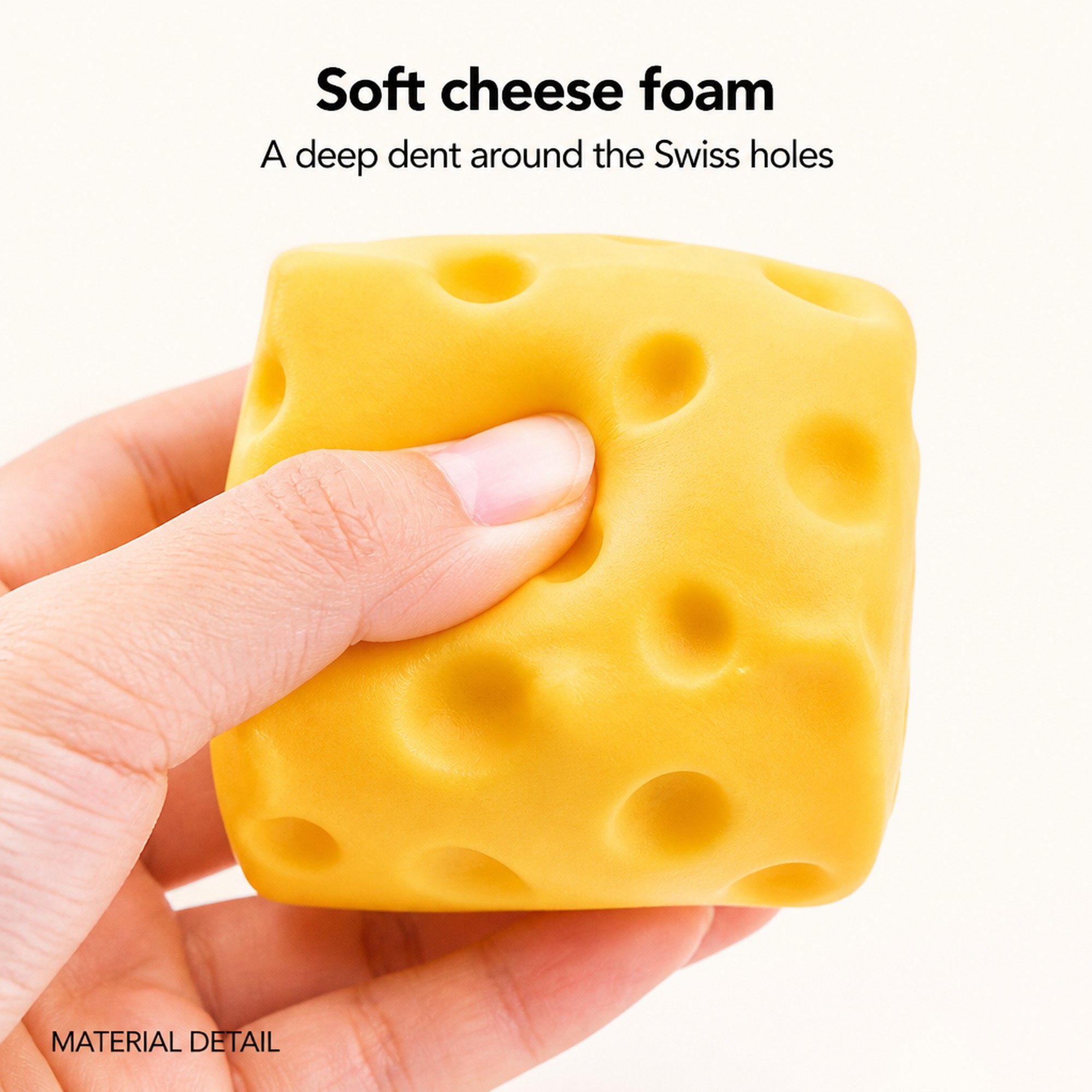Jumbo Cheese Cube foam squeeze