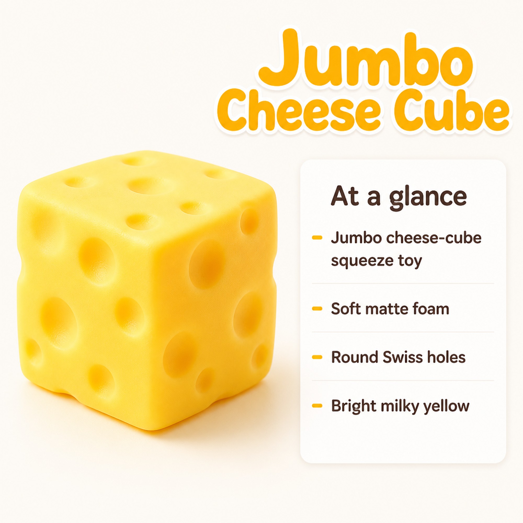 Jumbo Cheese Cube at a glance