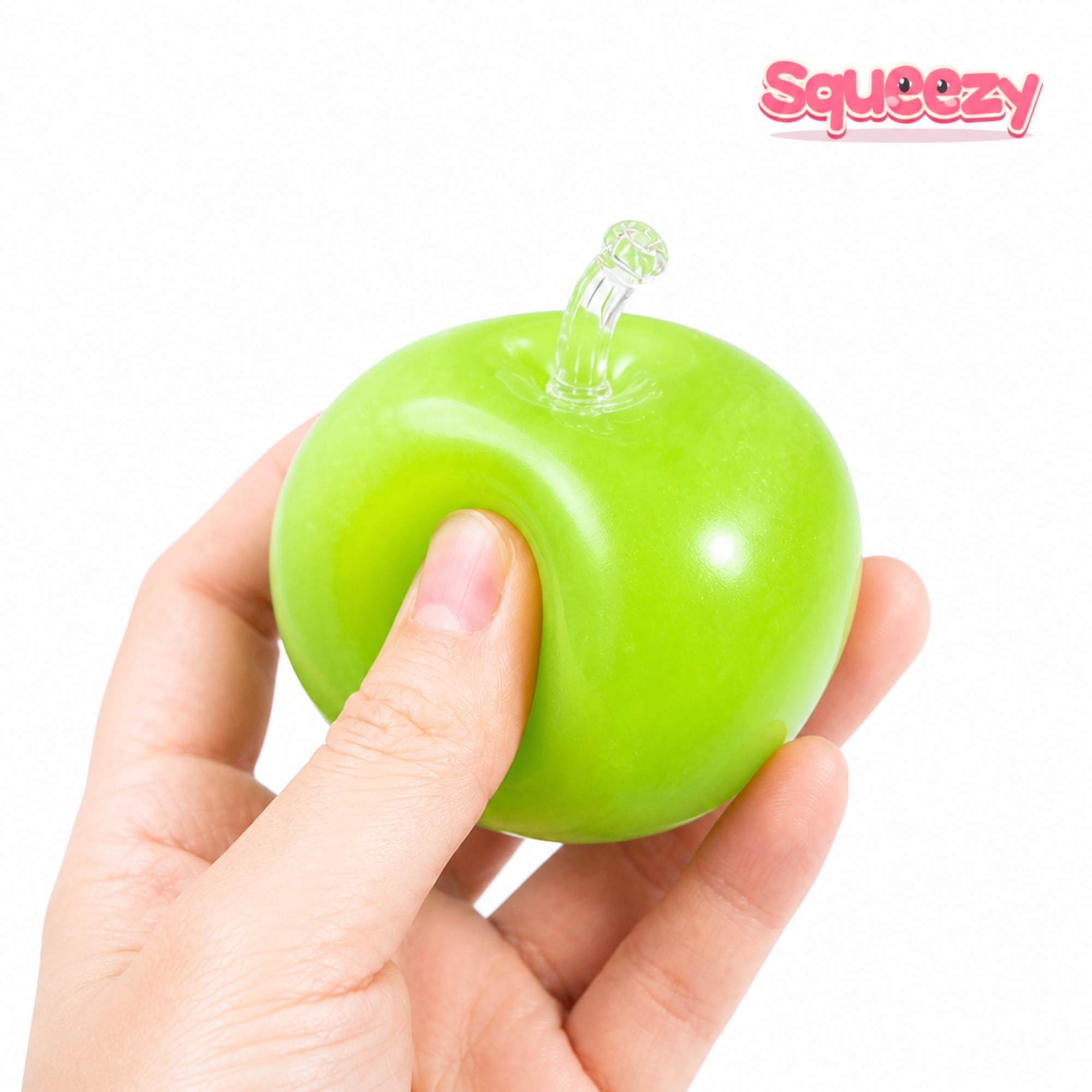Lime Slush Apple being squeezed