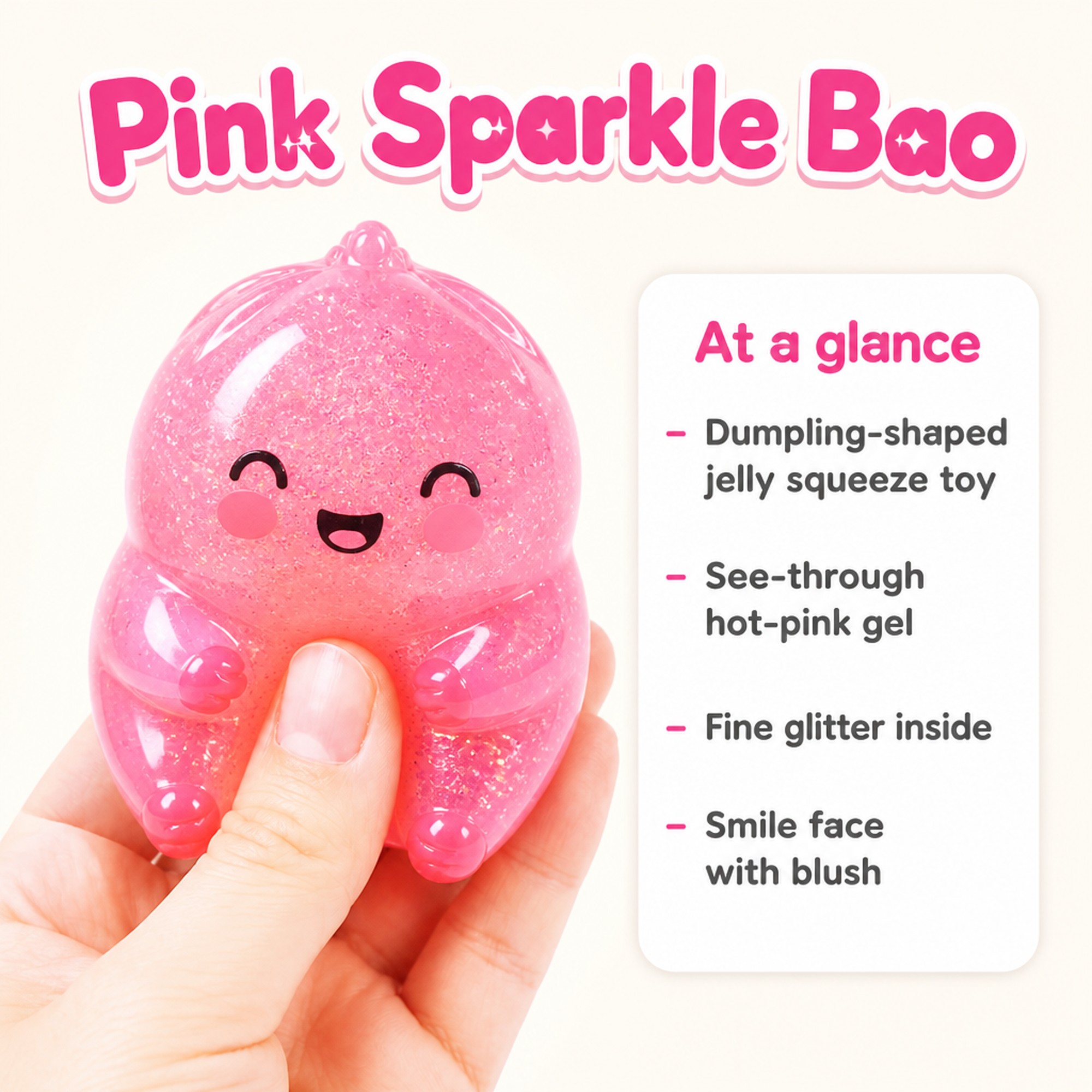 Pink Sparkle Bao at a glance