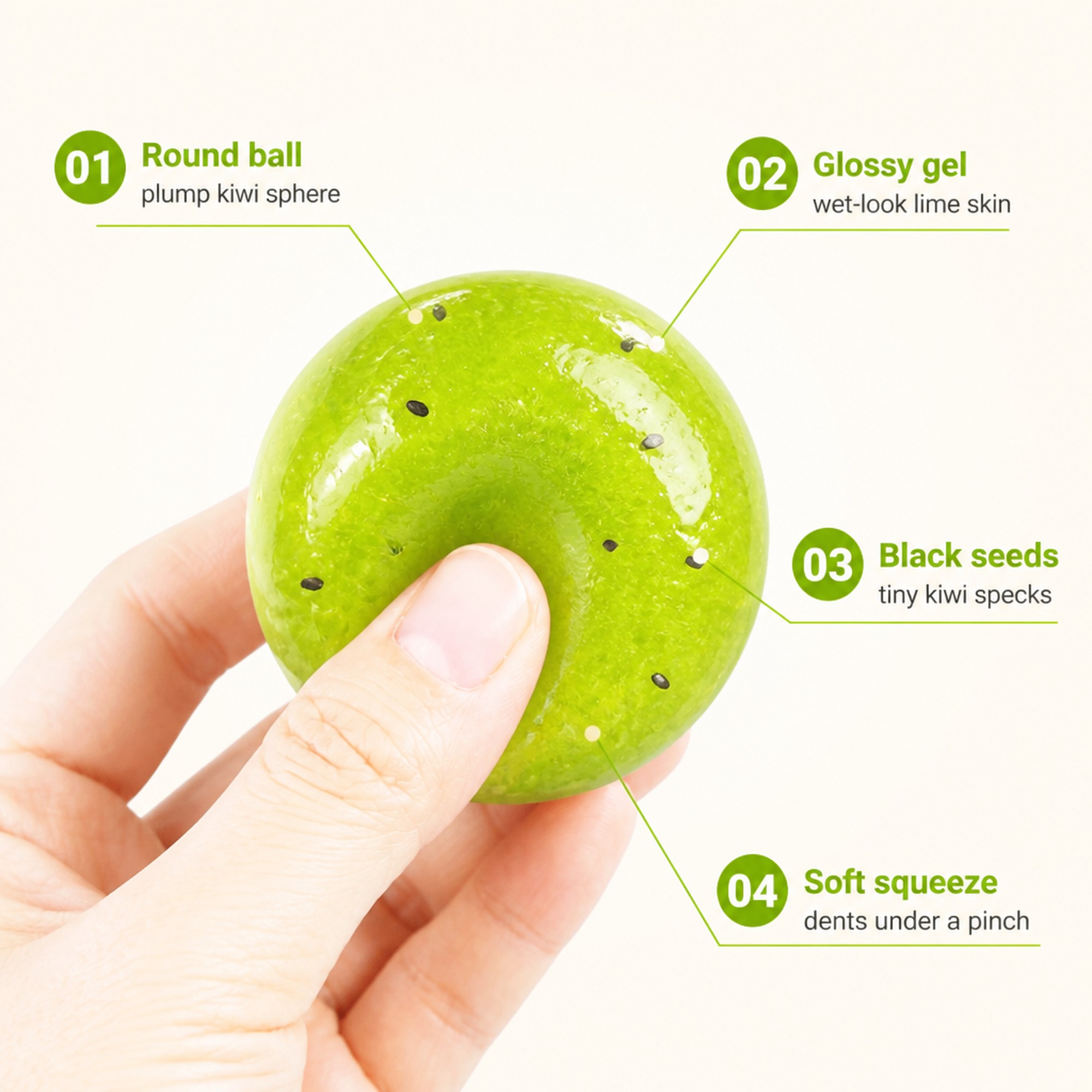 Kiwi Seed Ball features