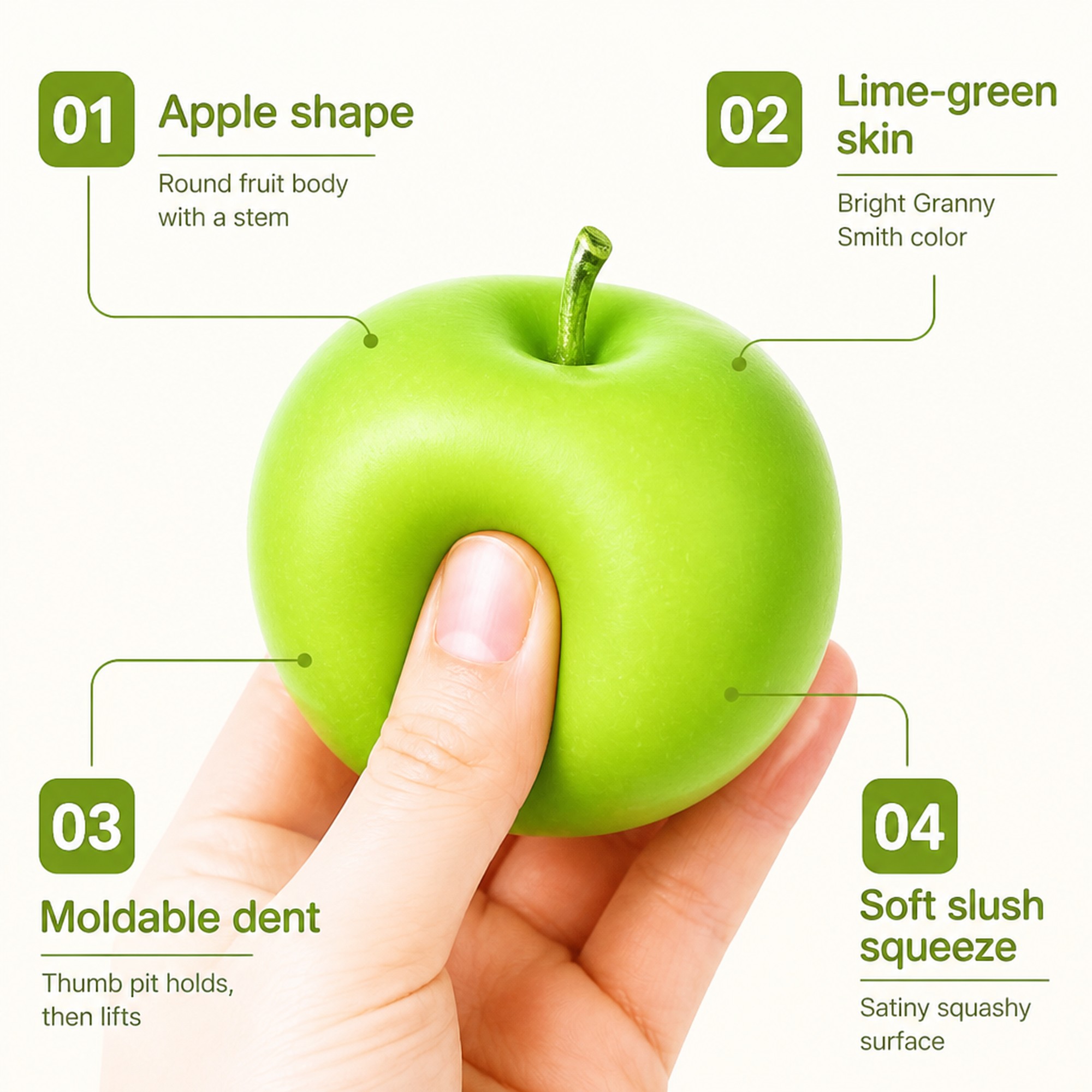 Green Apple Ice features