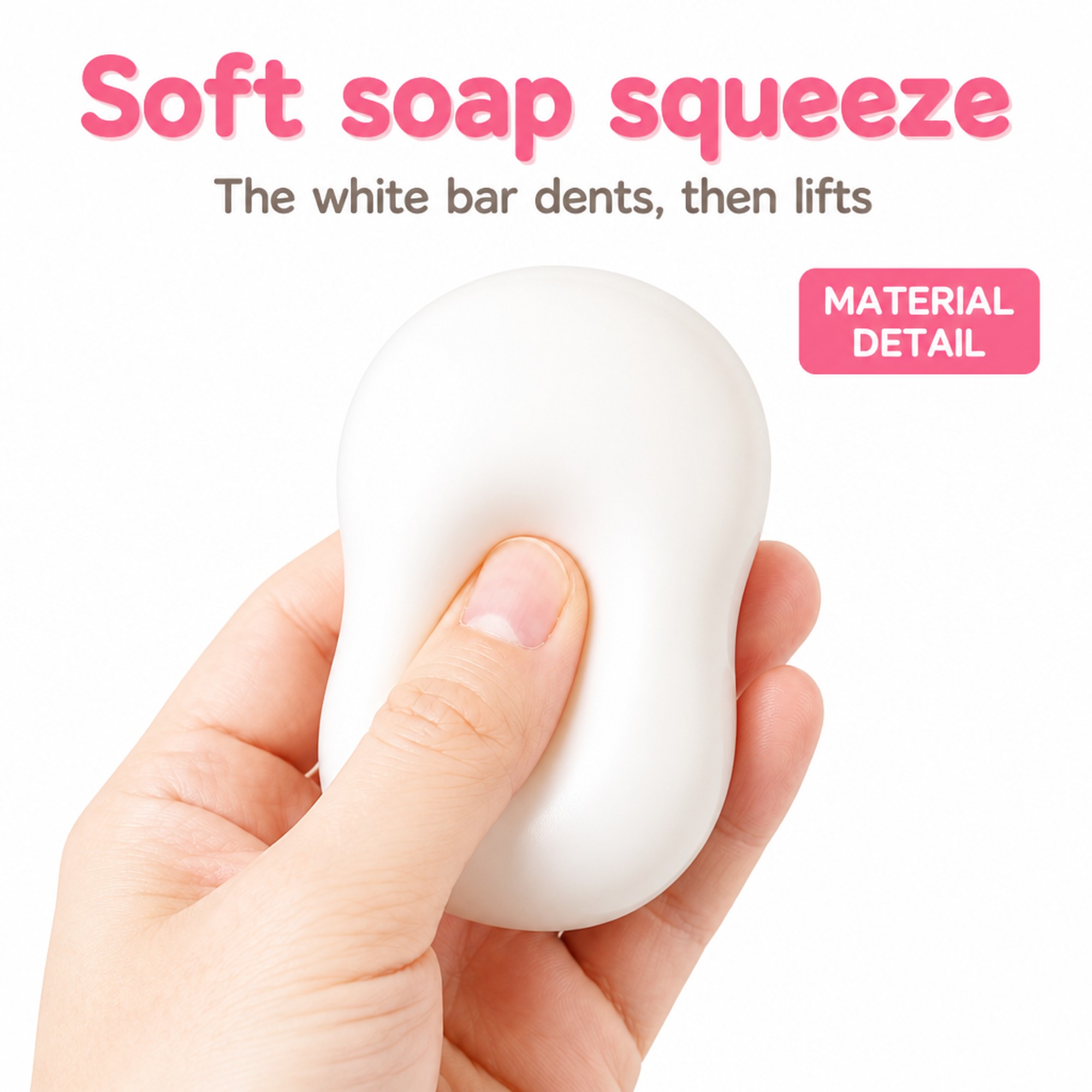 White Cream Bar foam squeeze