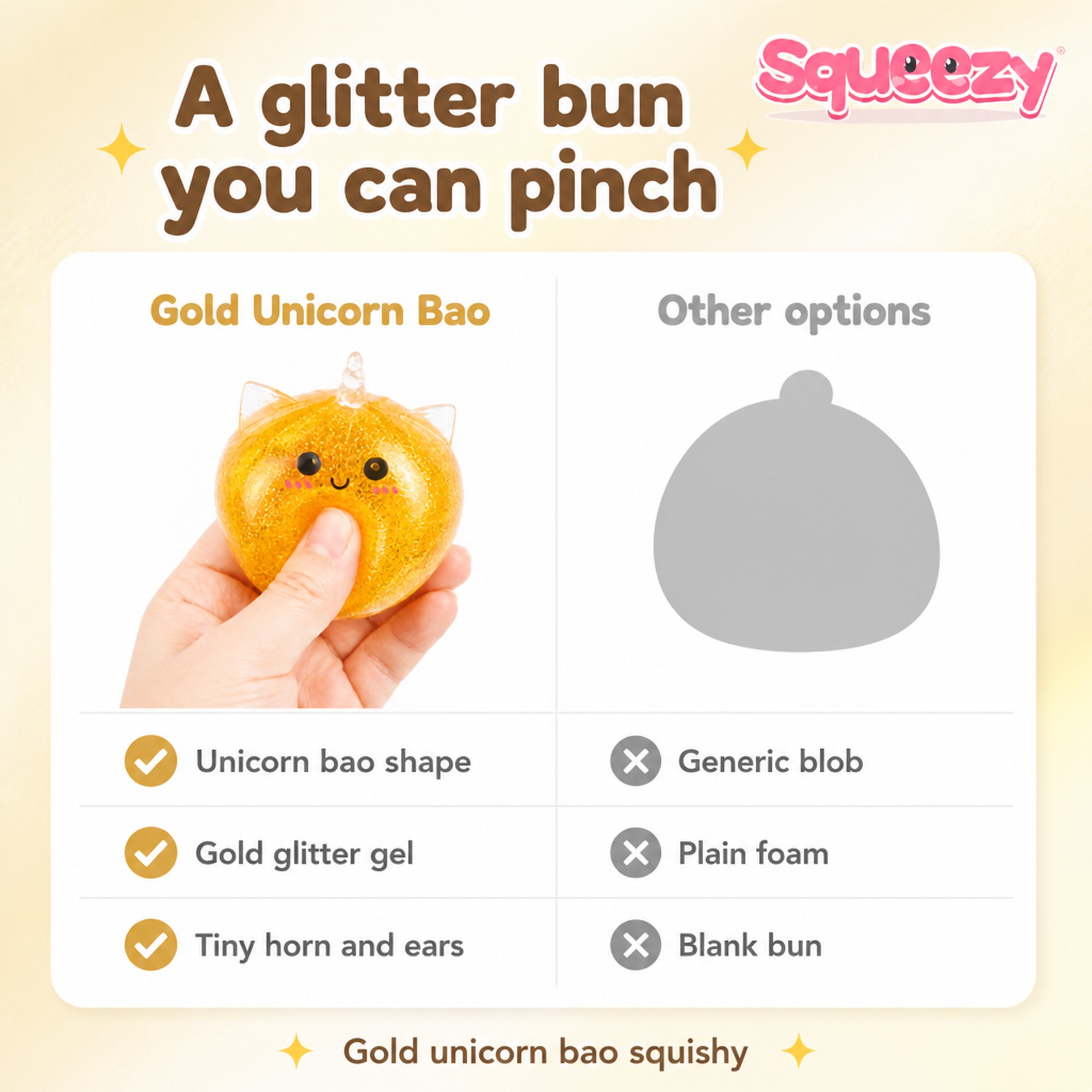 Gold Unicorn Bao compared with other options