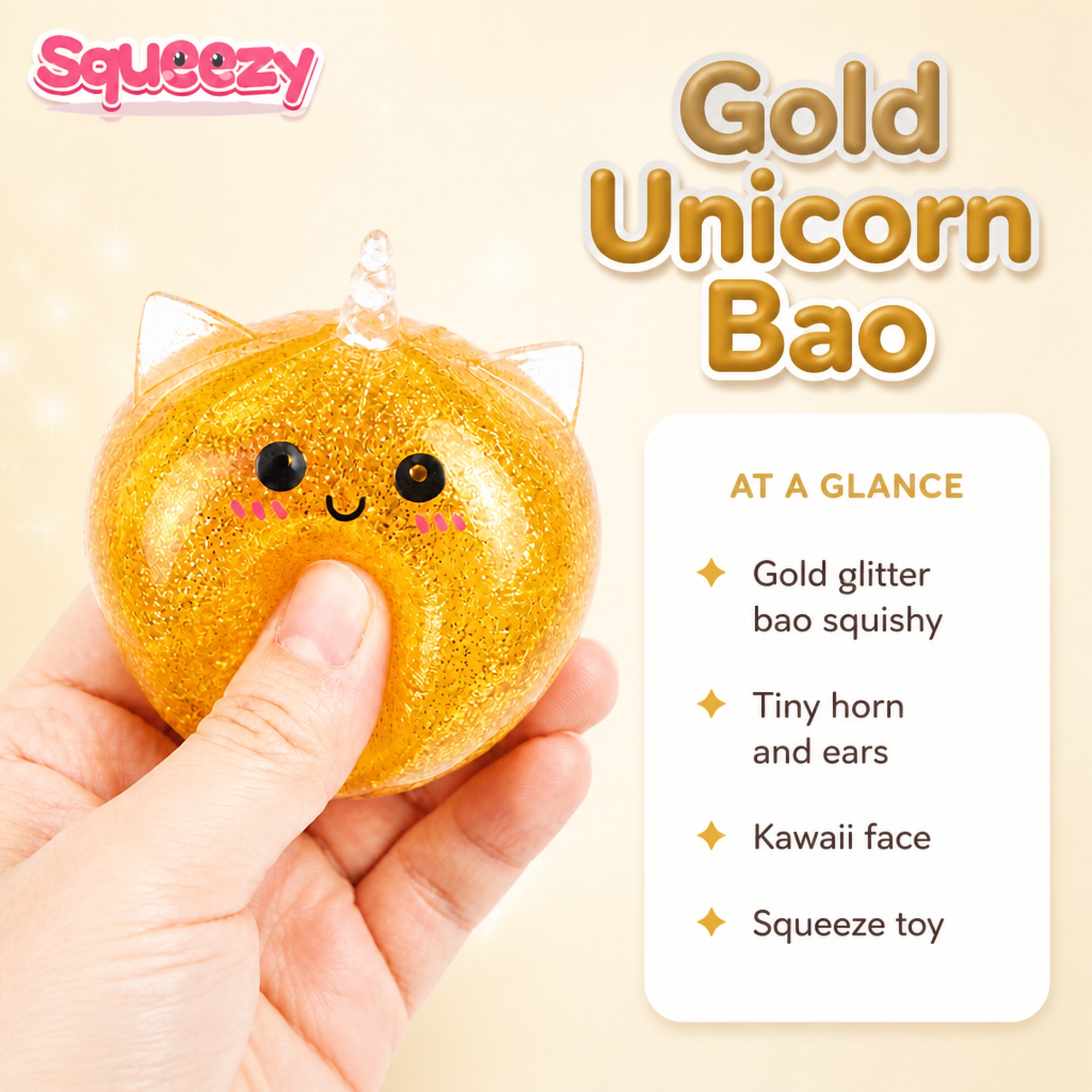 Gold Unicorn Bao at a glance