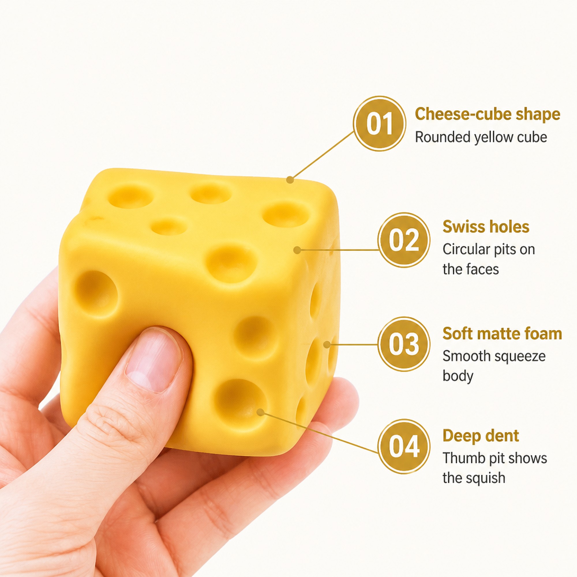 Cheese Cube features