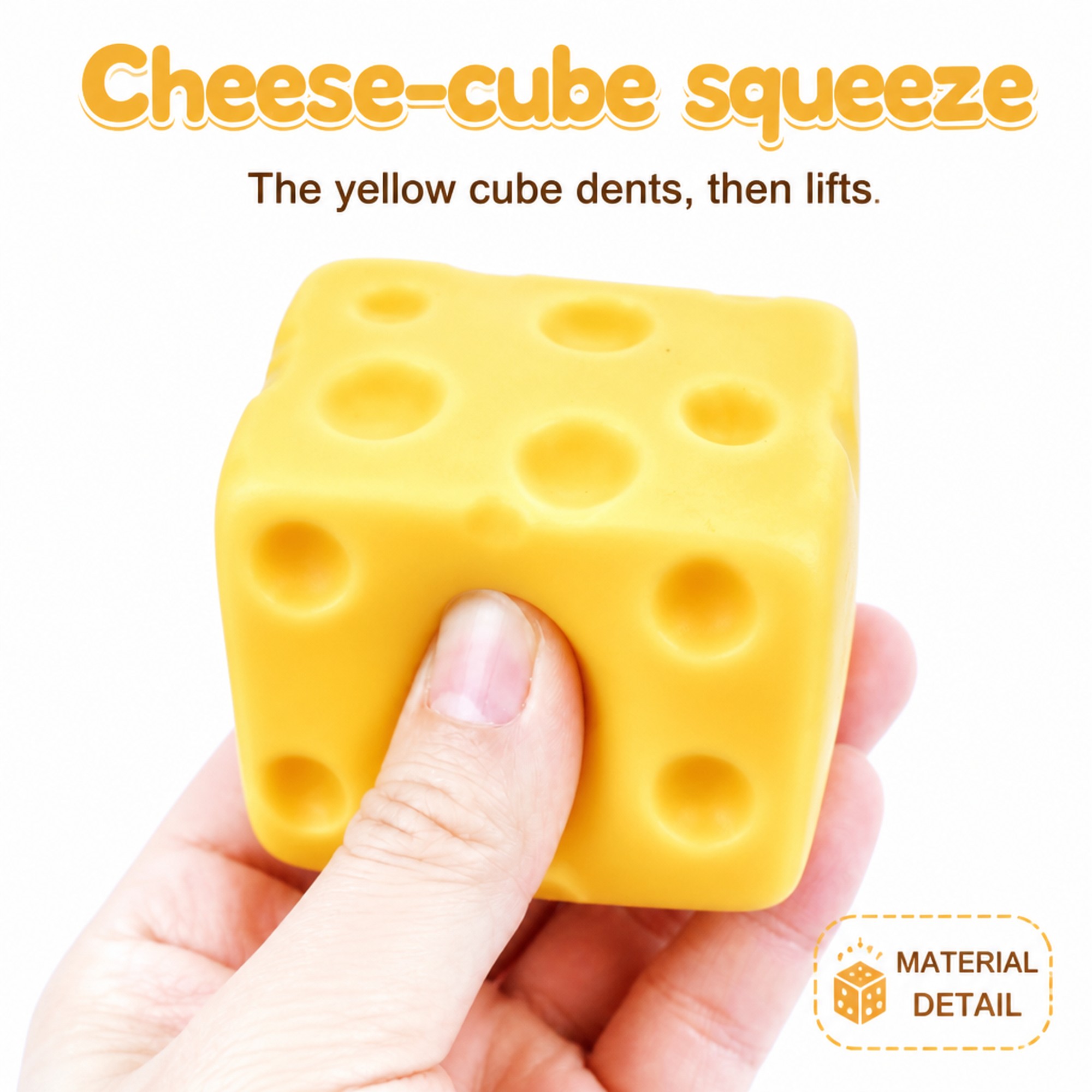 Cheese Cube foam squeeze