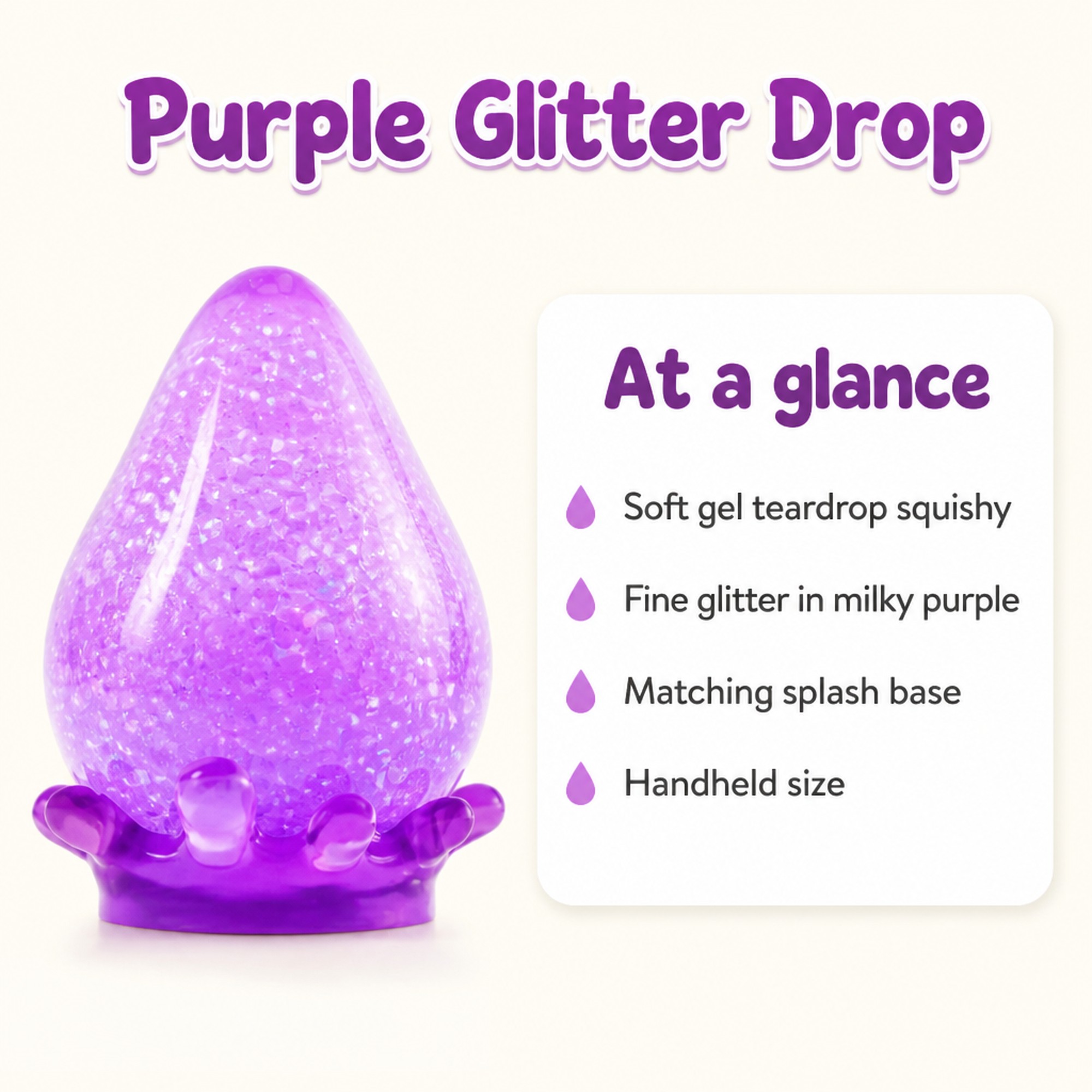 Purple Glitter Drop at a glance
