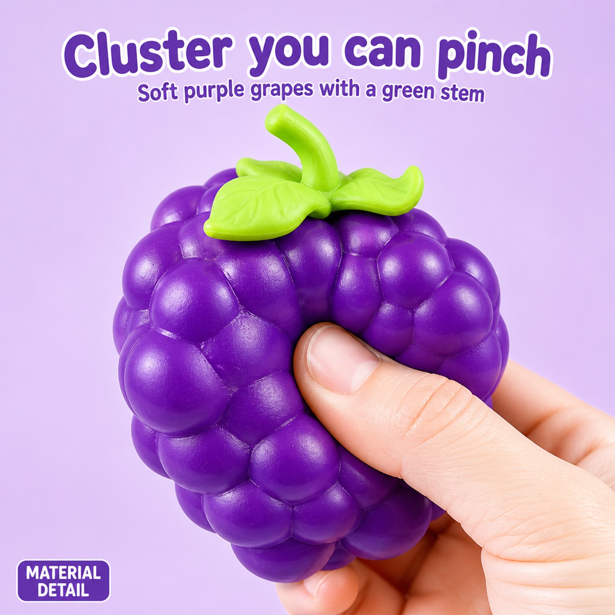 Jumbo Purple Grape squeeze texture