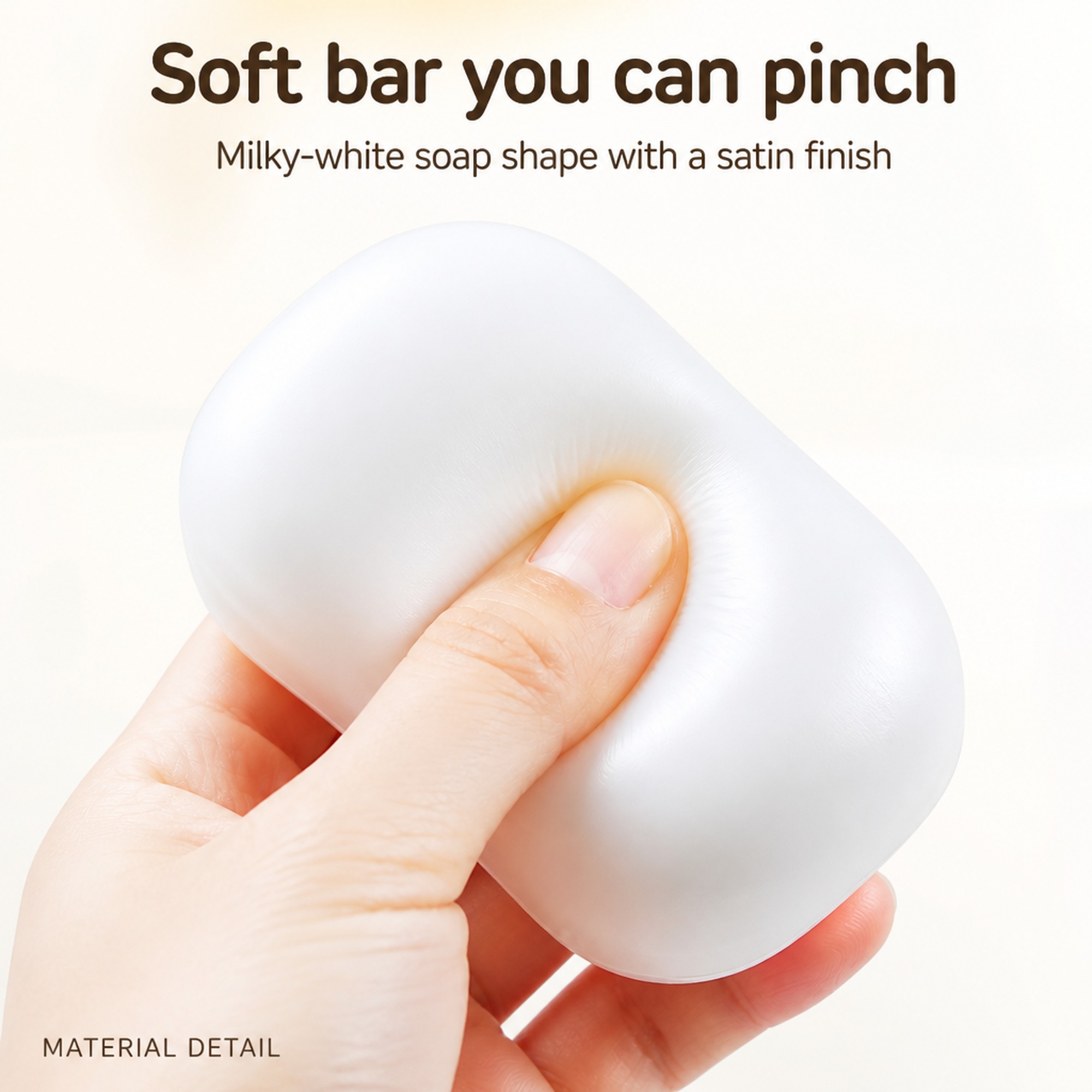 Soap Bar satin foam squeeze