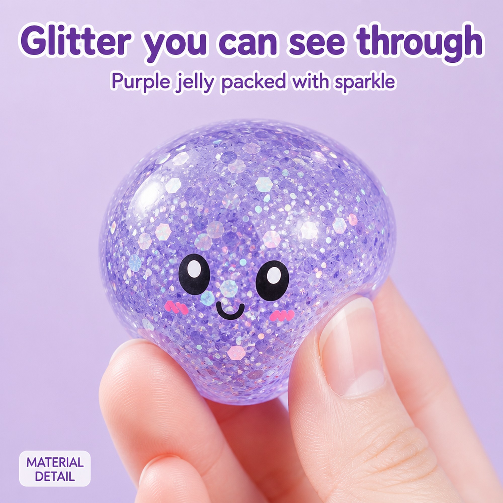 Purple Glitter Bao glitter gel