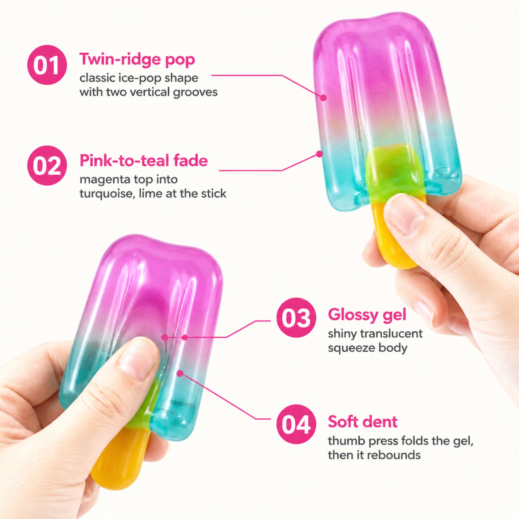Pink Ice Pop features