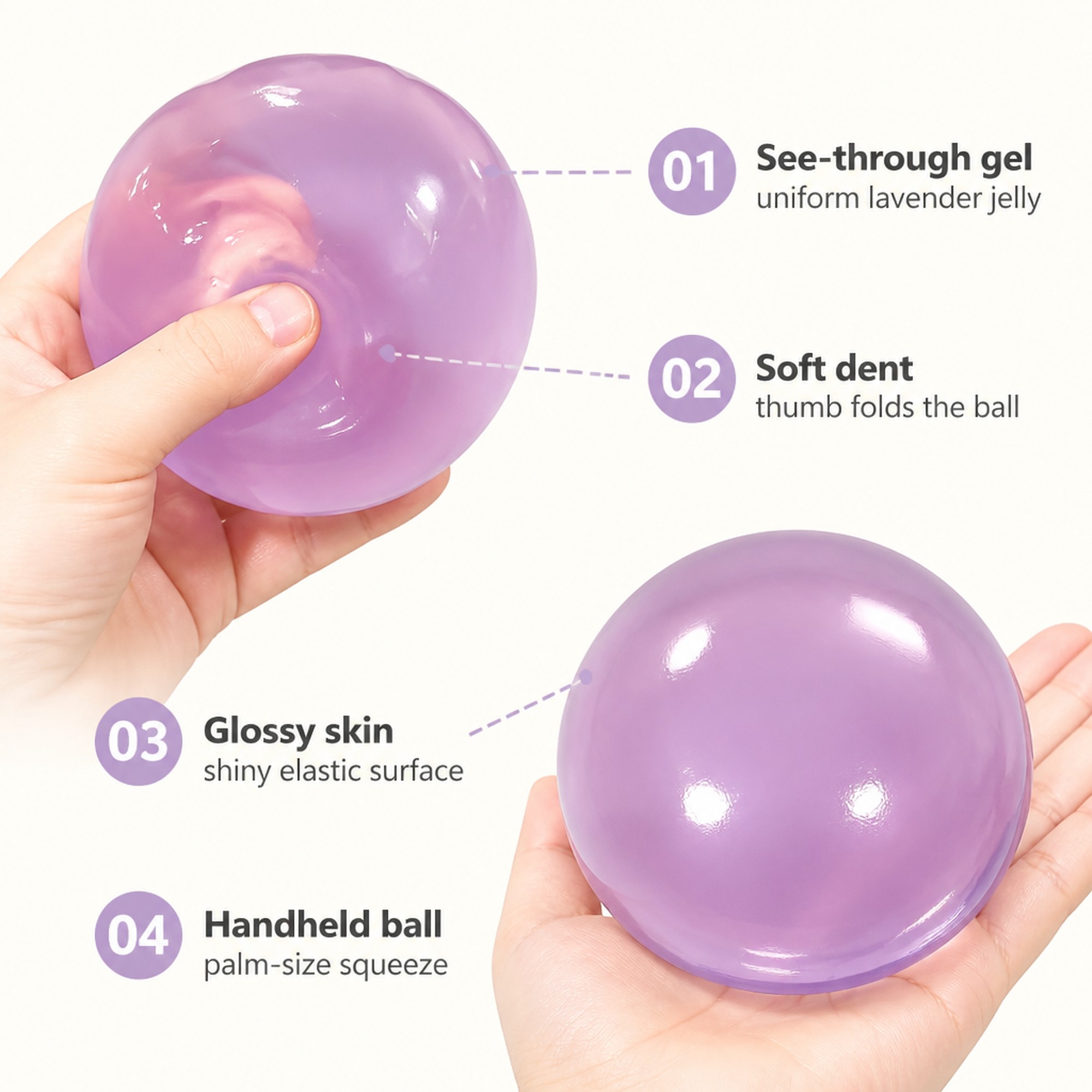 Lavender Gel features