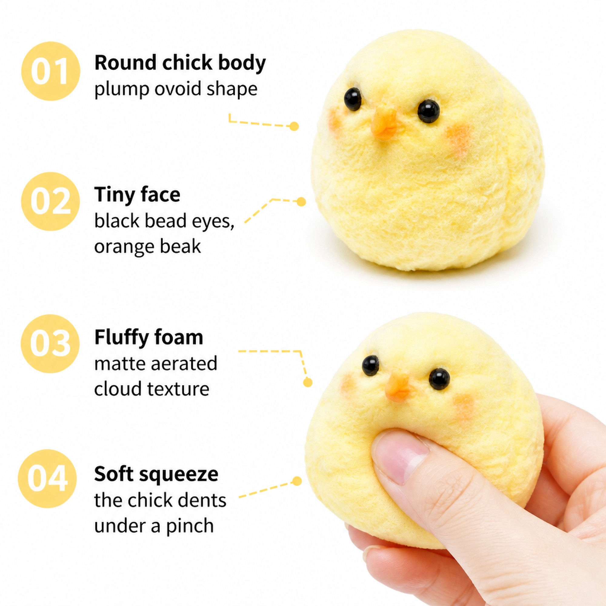 Fluffy Chick features