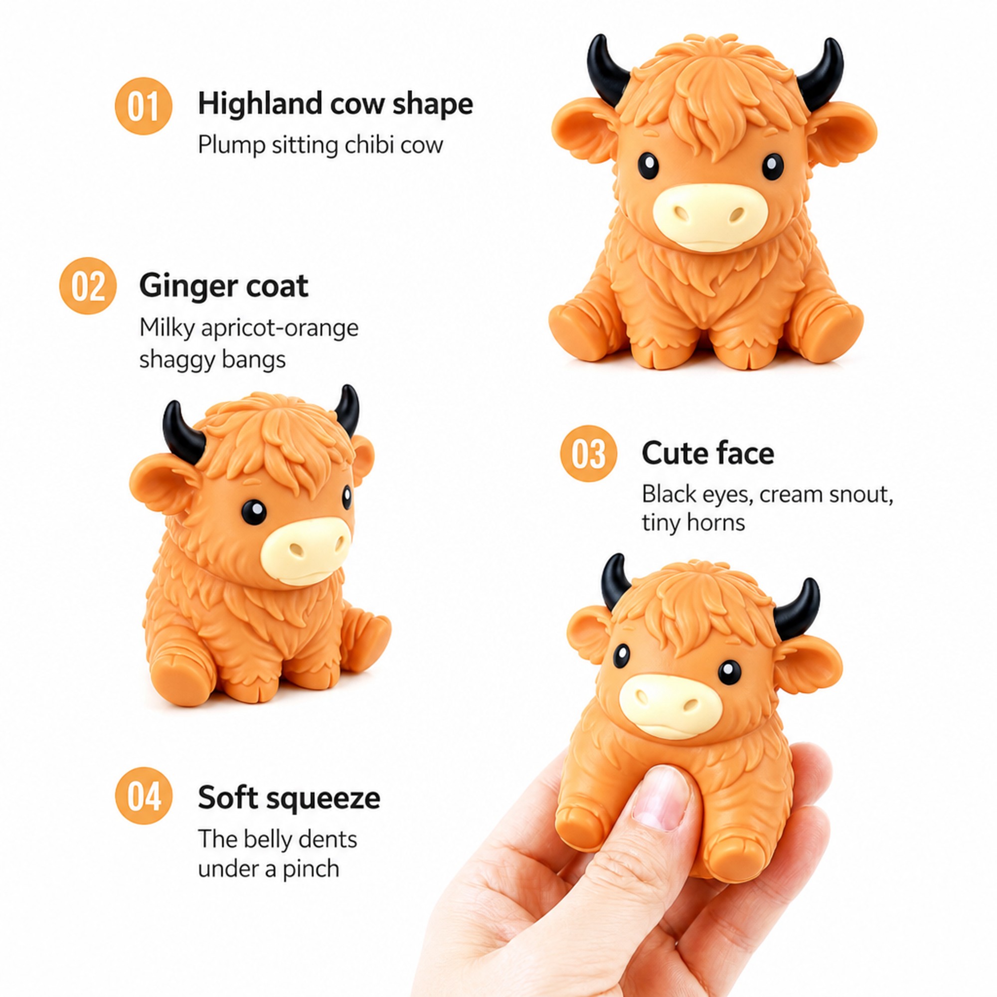 Ginger Cow features